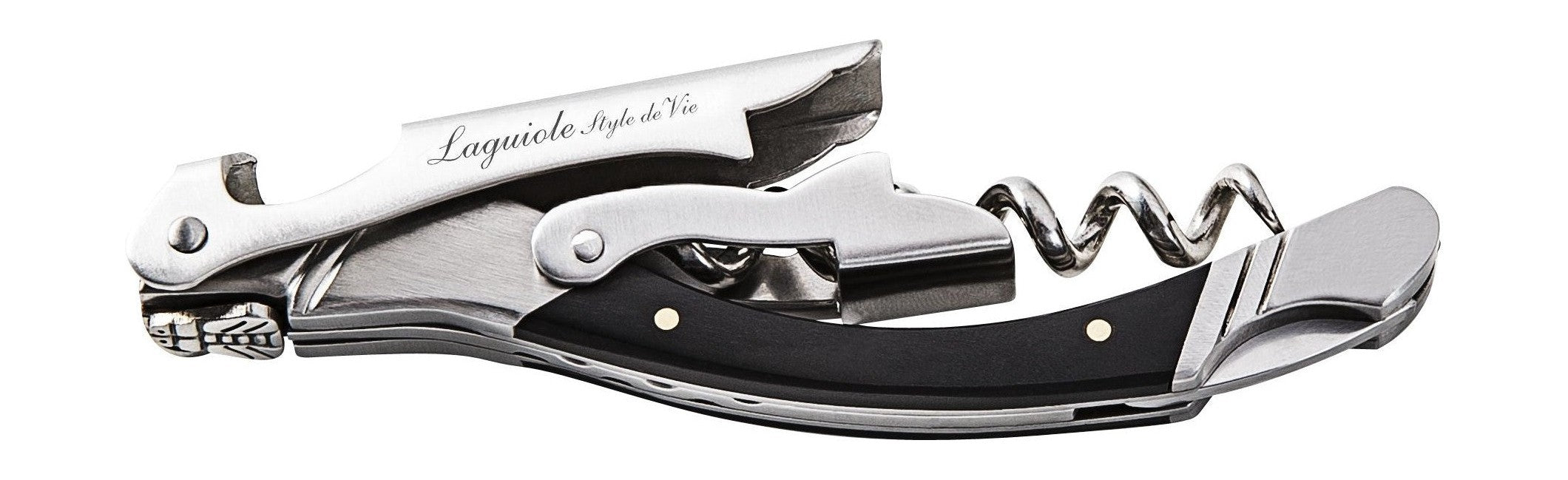 [product_category]-Style De Vie Authentique Laguiole Luxury Line Corkscrew, Black Ebony Wood-Style de Vie Authentique-8718719300022-530504-STY-1