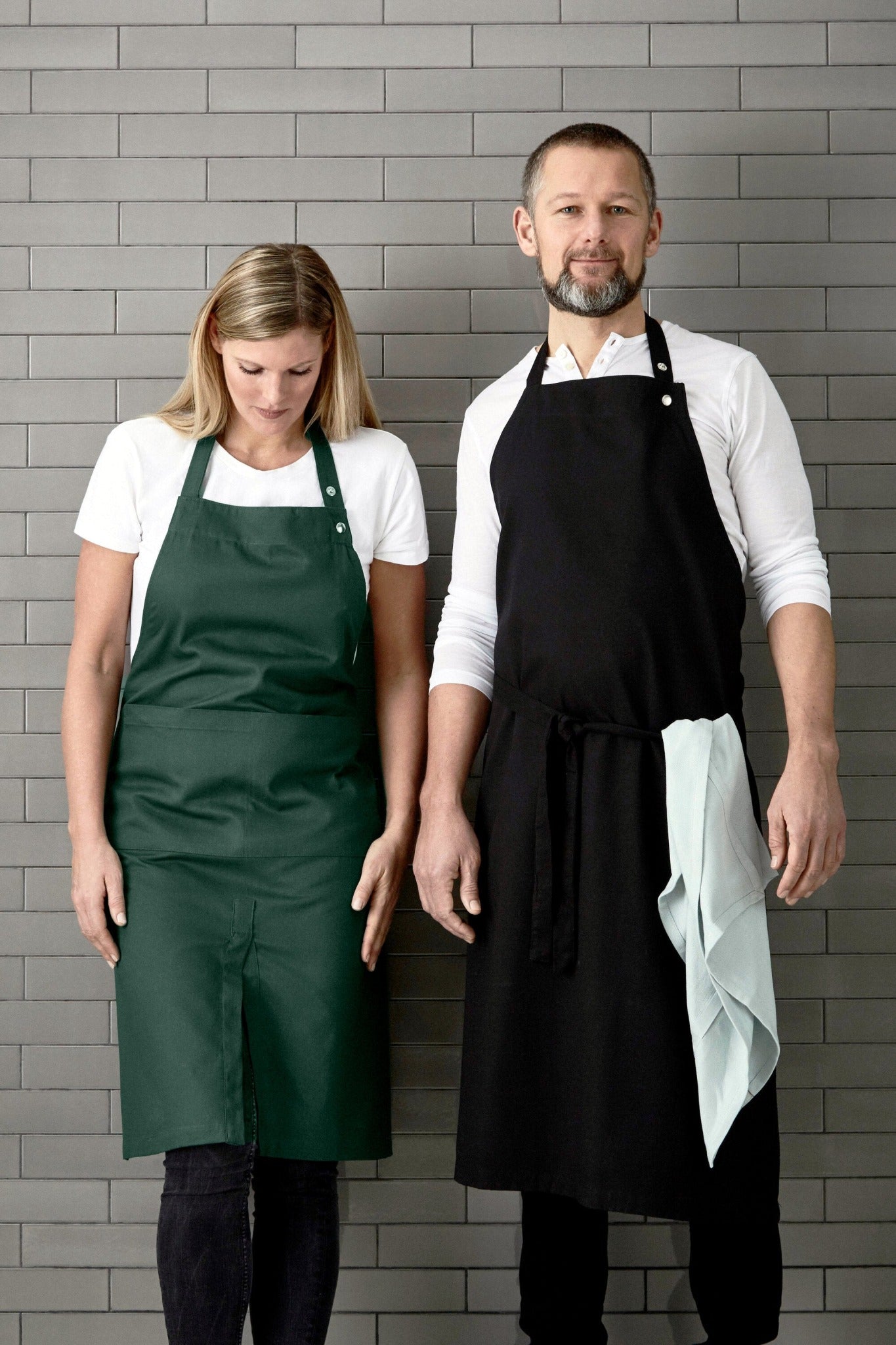 [product_category]-The Organic Company Apron With Pocket, Dark Green-The Organic Company-5711261000900-1037-400-THE-2