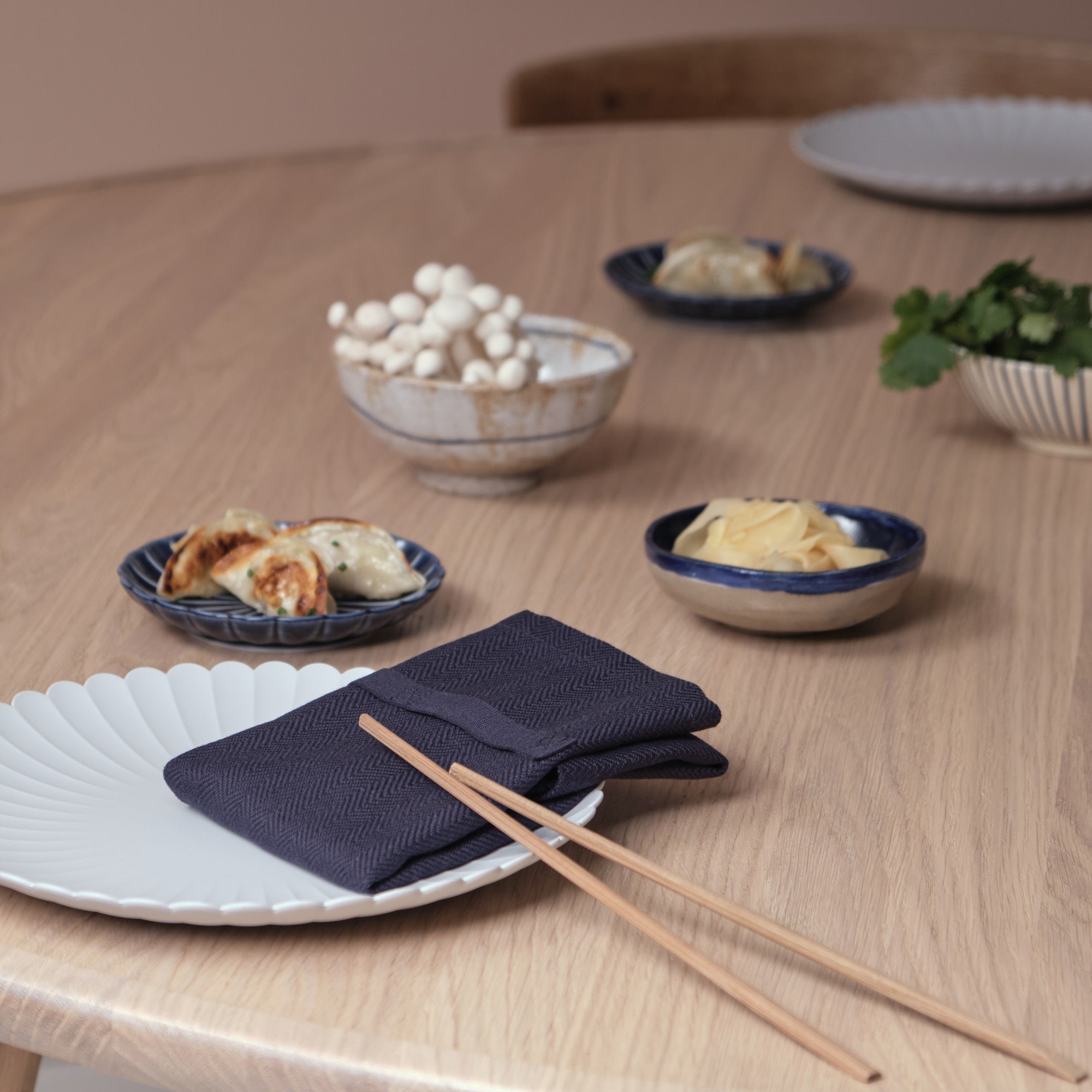 [product_category]-The Organic Company Dinner Napkins, Dark Blue-The Organic Company-5711261018622-1134-500-THE-2