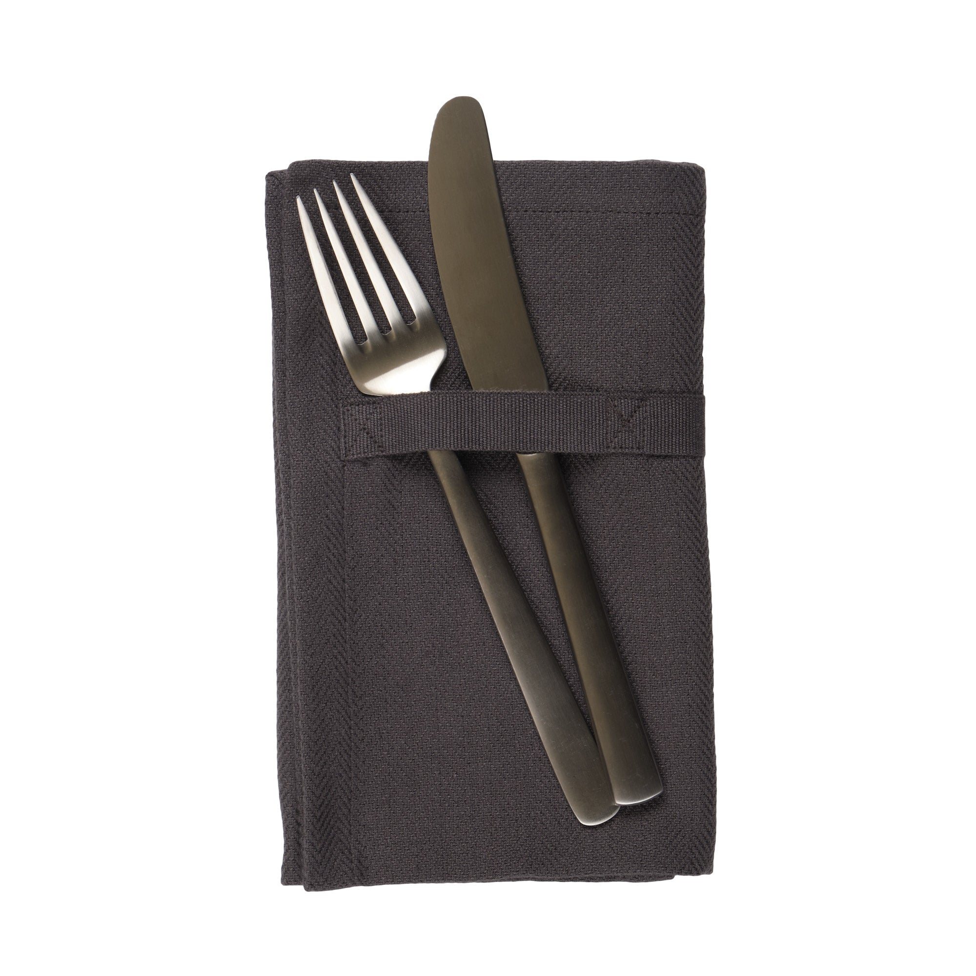 [product_category]-The Organic Company Dinner Napkins, Dark Grey-The Organic Company-5711261018561-1134-110-THE-1