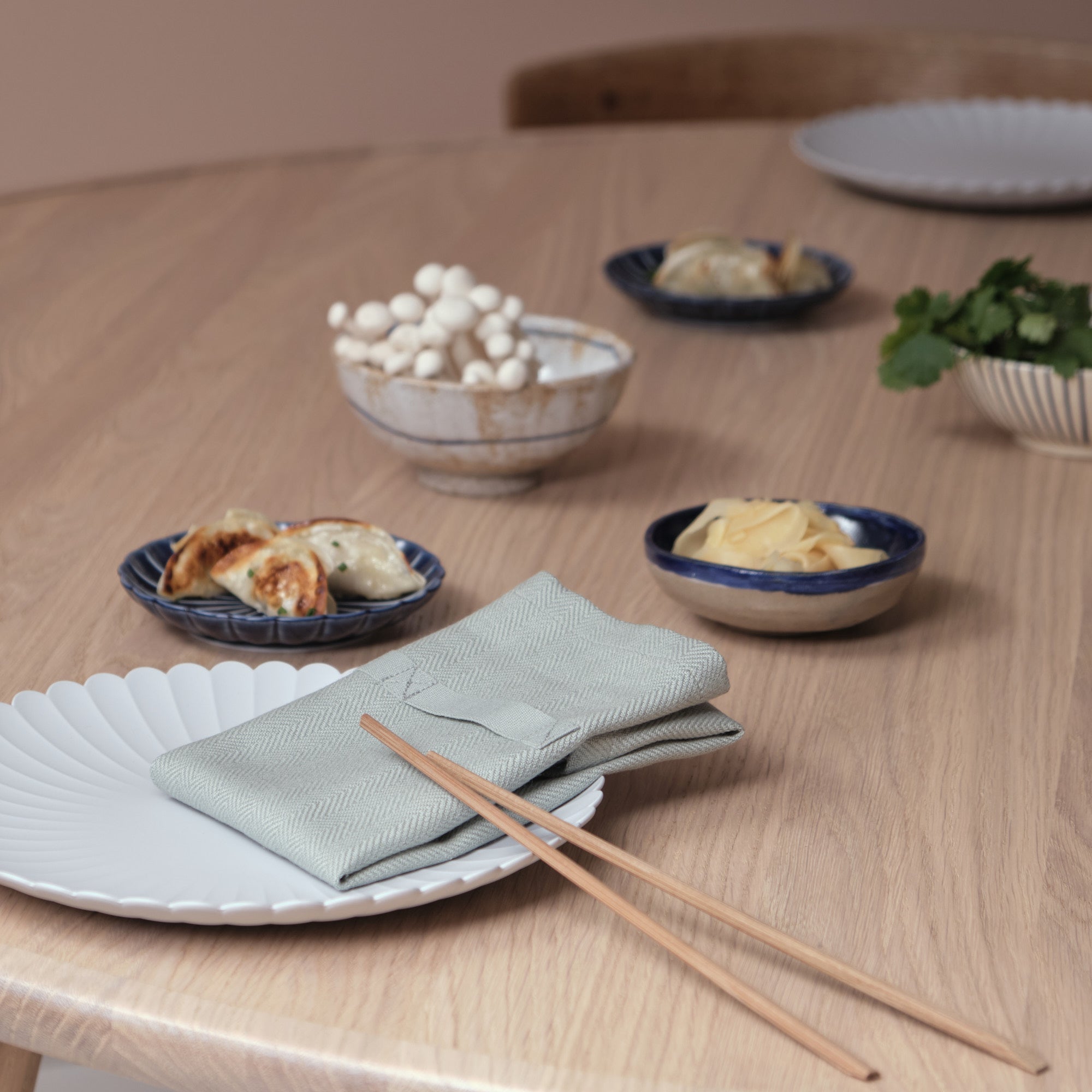 [product_category]-The Organic Company Dinner Napkins, Dusty Mint-The Organic Company-5711261018615-1134-410-THE-2