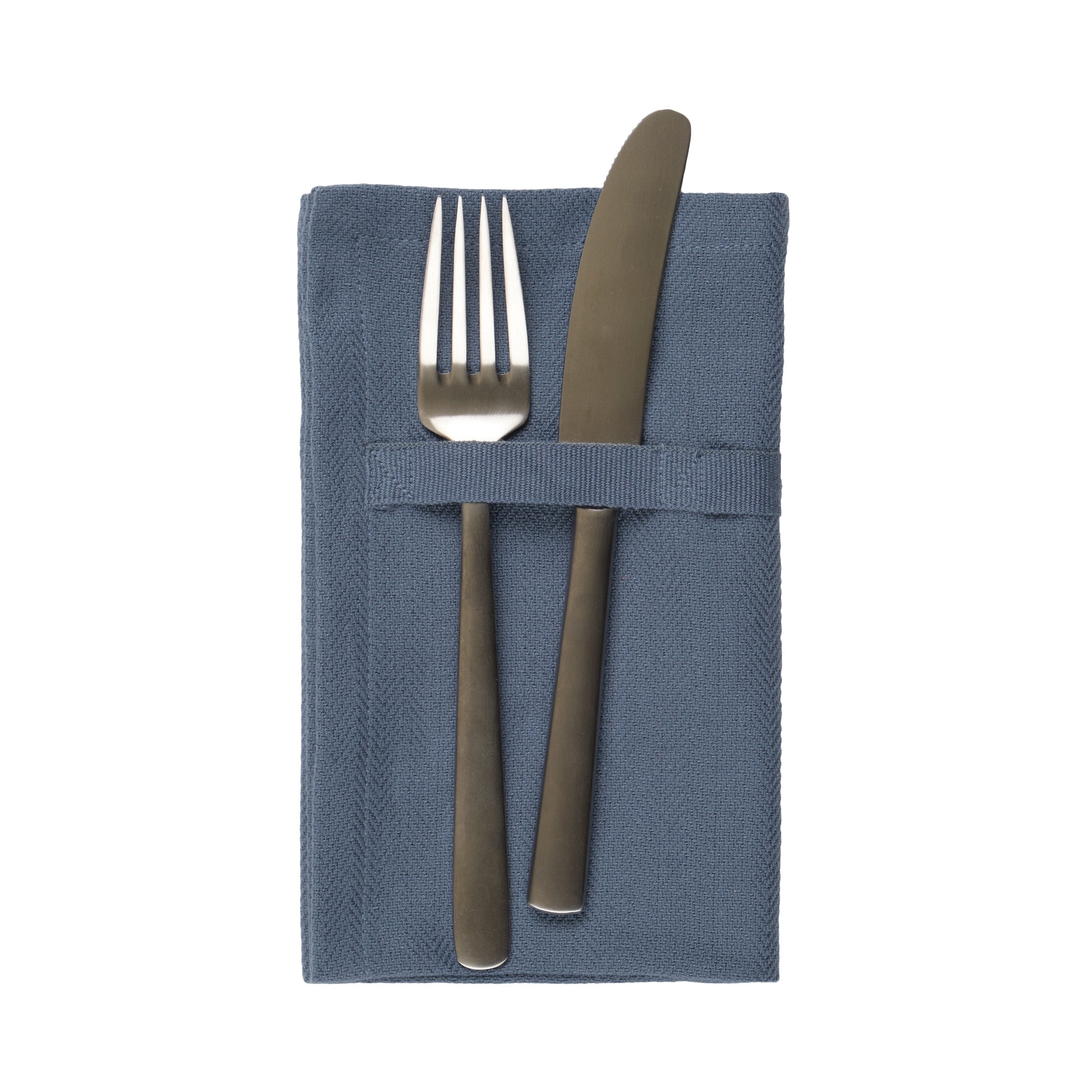 [product_category]-The Organic Company Dinner Napkins, Grey Blue-The Organic Company-5711261018639-1134-510-THE-1