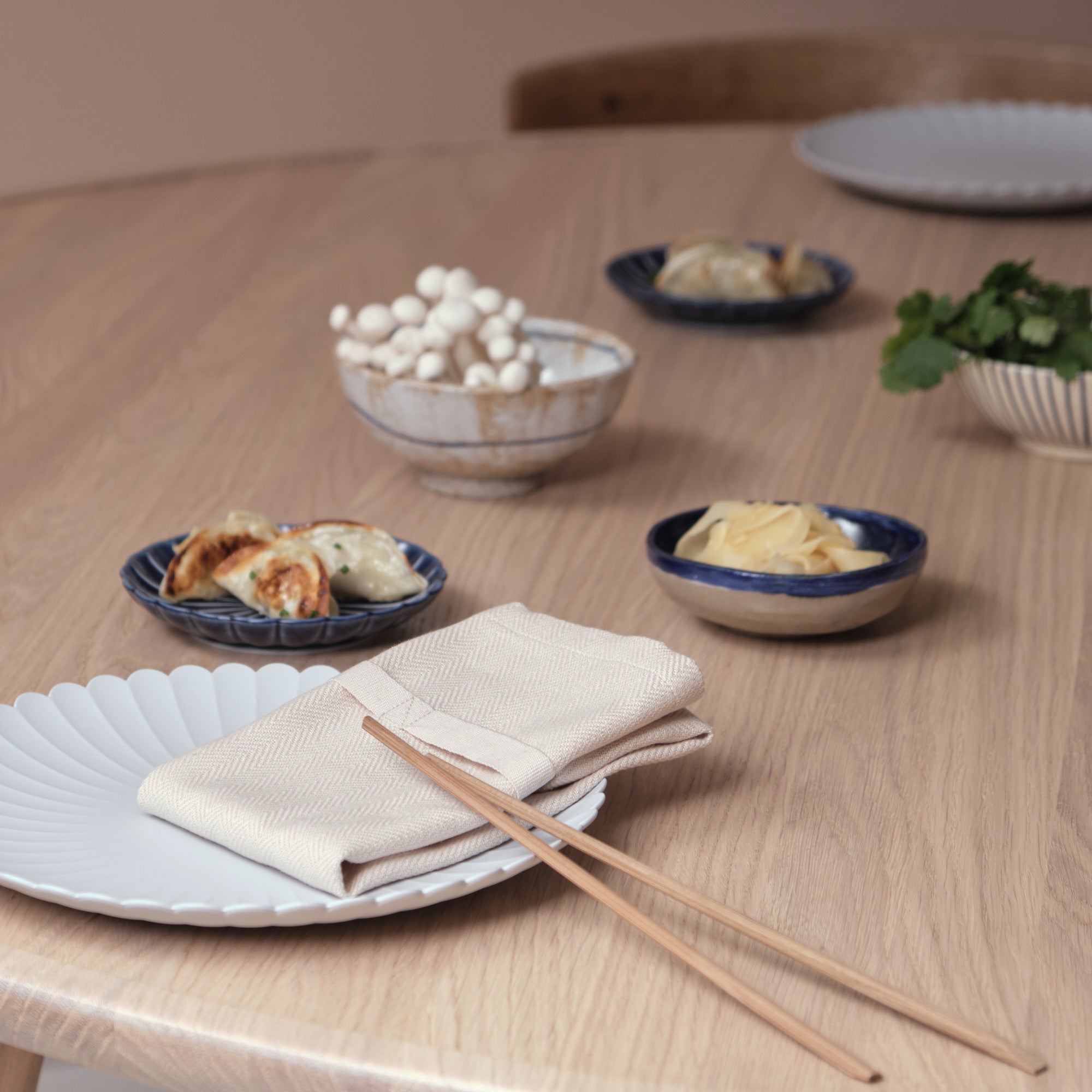 [product_category]-The Organic Company Dinner Napkins, Stone-The Organic Company-5711261018585-1134-202-THE-2