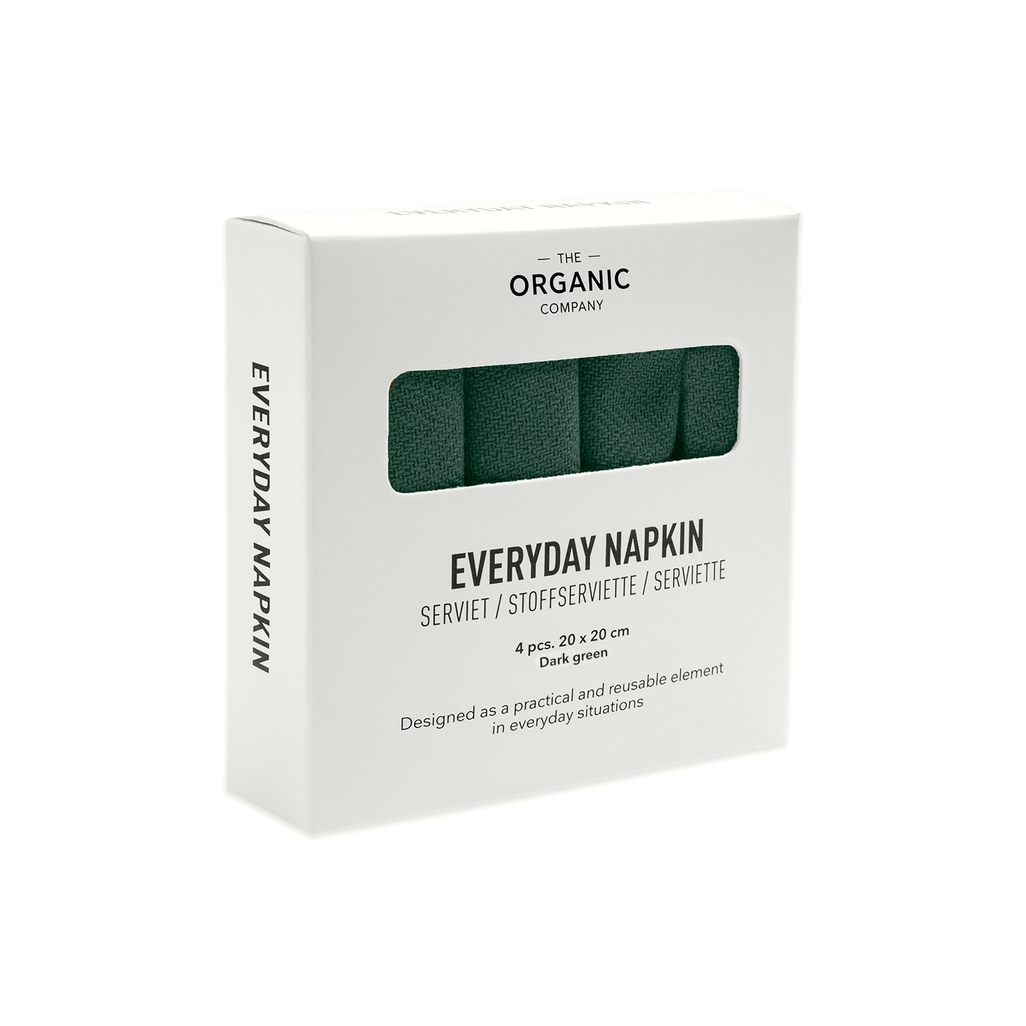 [product_category]-The Organic Company Everyday Napkin, Dark Green-The Organic Company-5711261003284-1073-400-THE-4