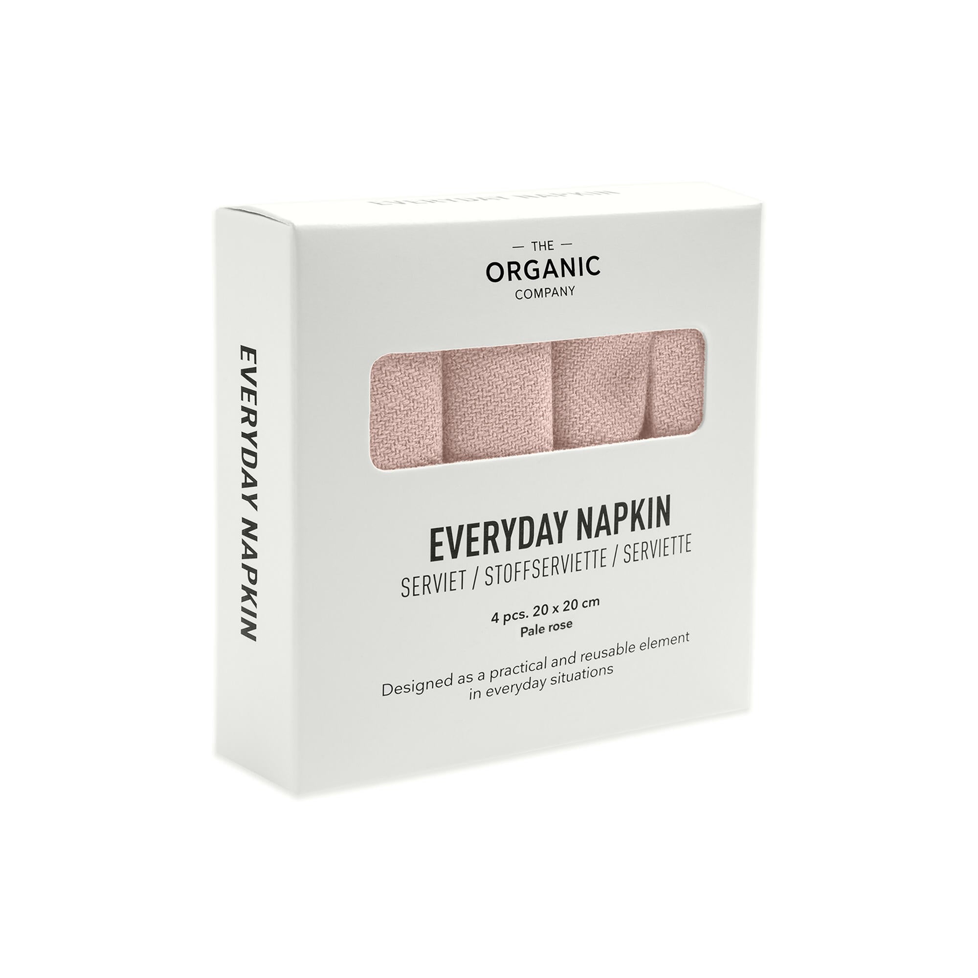 [product_category]-The Organic Company Everyday Napkin, Pale Rose-The Organic Company-5711261003307-1073-331-THE-4