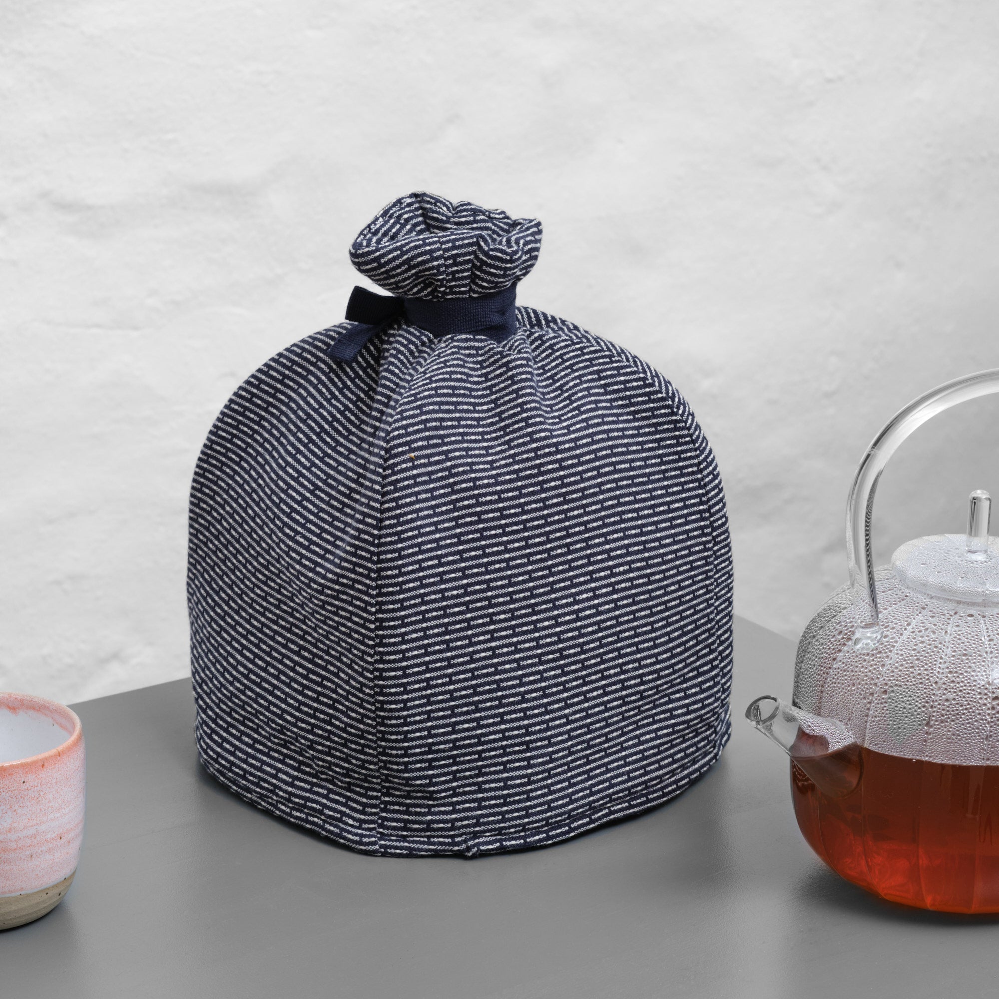 [product_category]-The Organic Company Tea Cosy, Dark Blue/Stone-The Organic Company-5711261018059-1034-550-THE-2