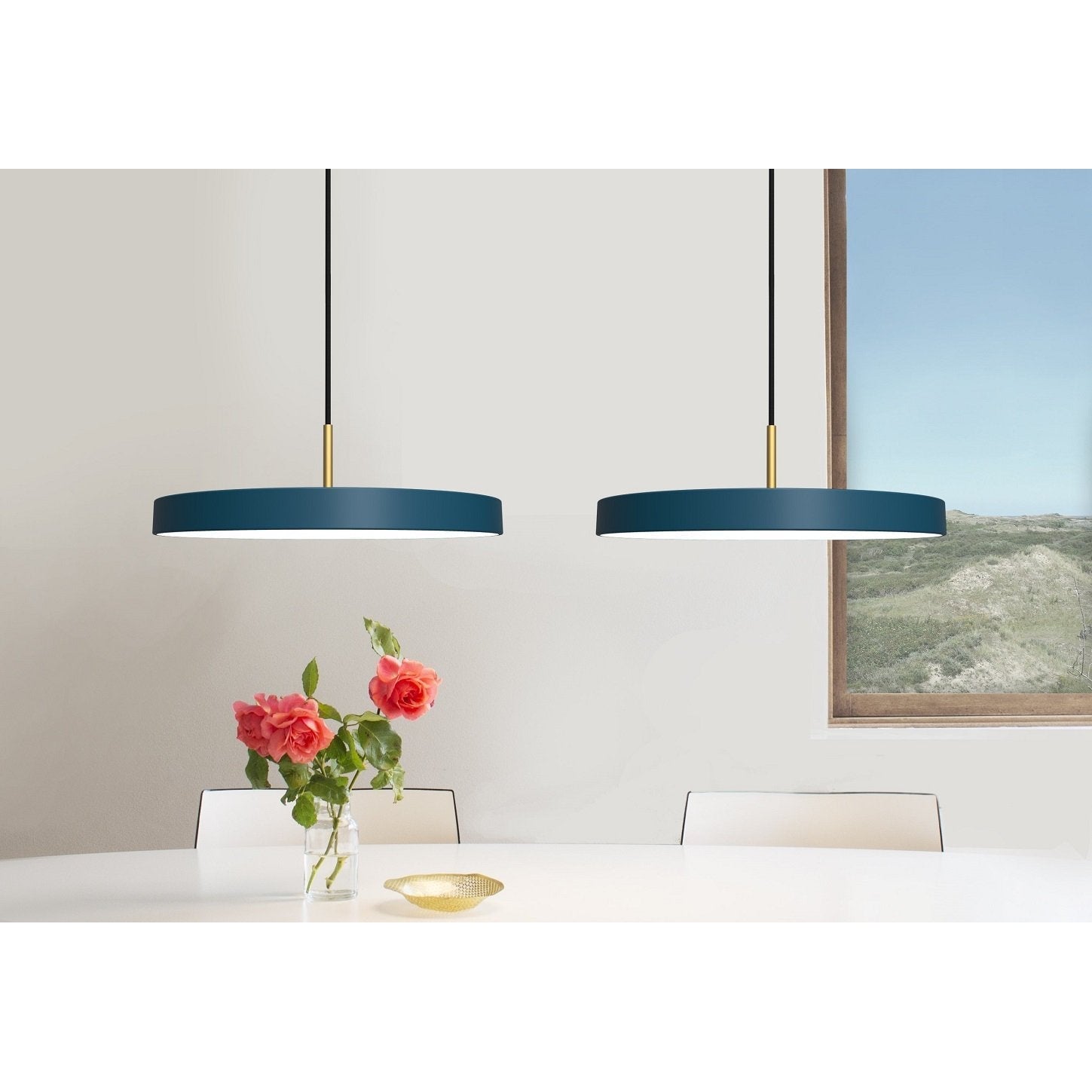 [product_category]-Umage Asteria Lampshade Petrol, ø43-Umage-5710302021737-2173-UMA-3