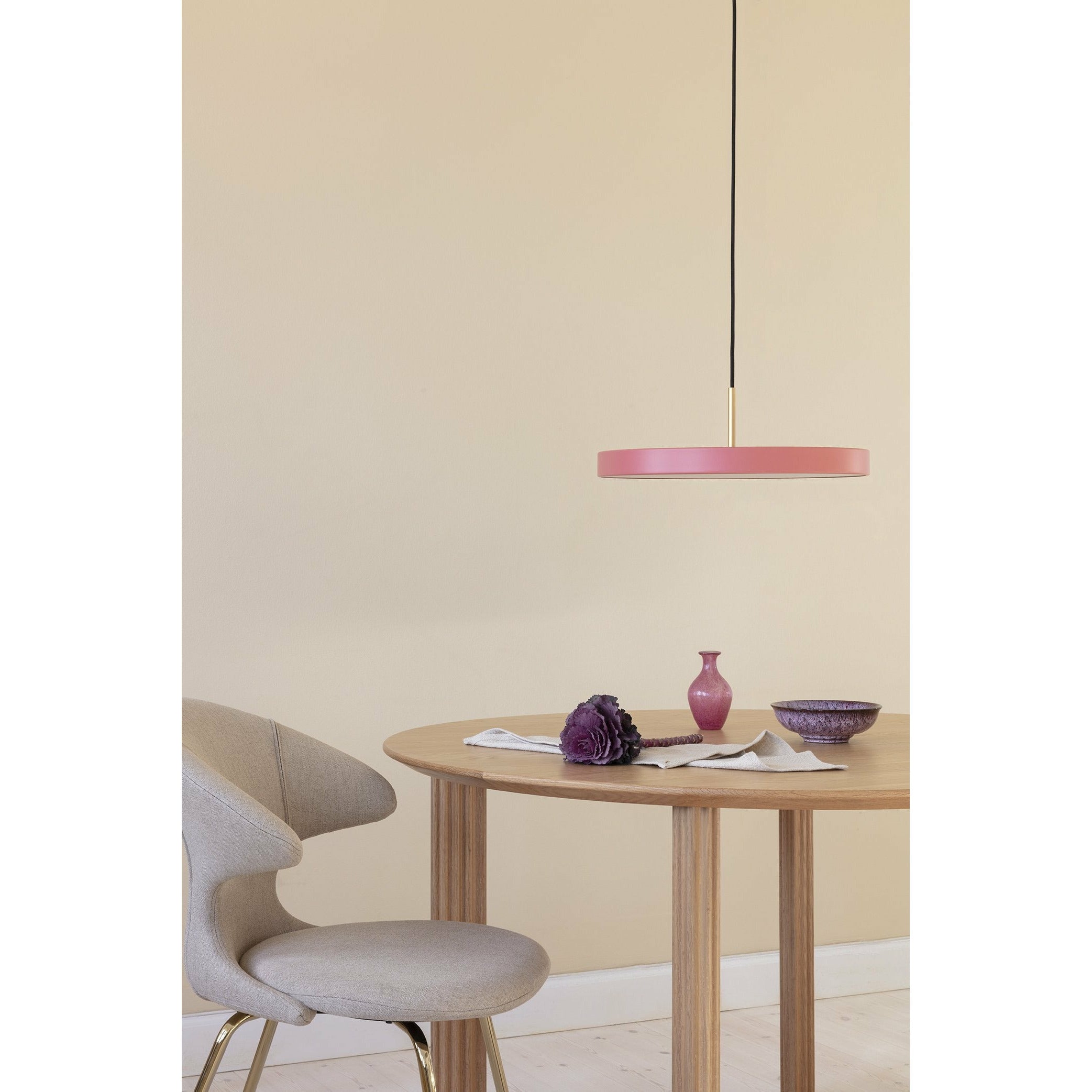 [product_category]-Umage Asteria Led Pendant, Steel/Nuance Rose-Umage-5710302242224-2422 + 4172-UMA-1