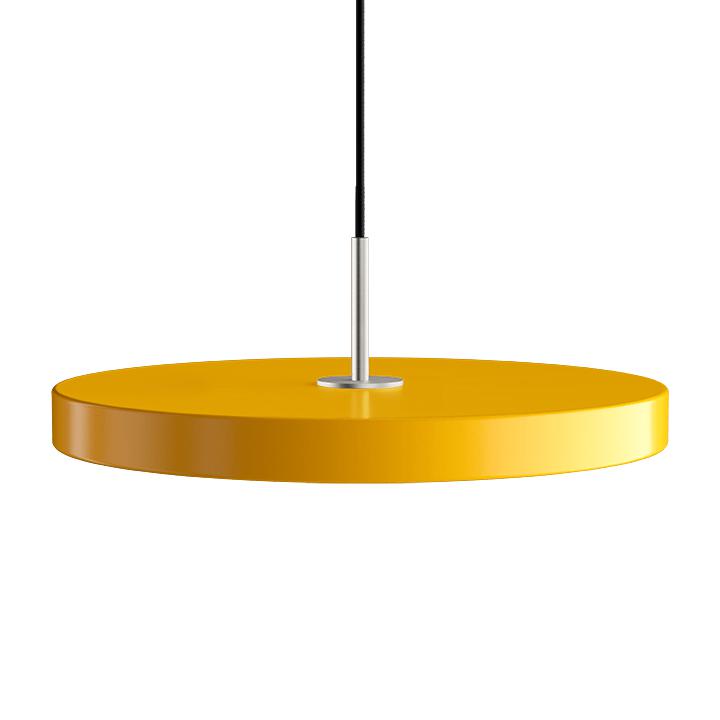 [product_category]-Umage Asteria Led Pendant, Steel/Saffron Yellow-Umage-5710302217529-2175 + 4172-UMA-1