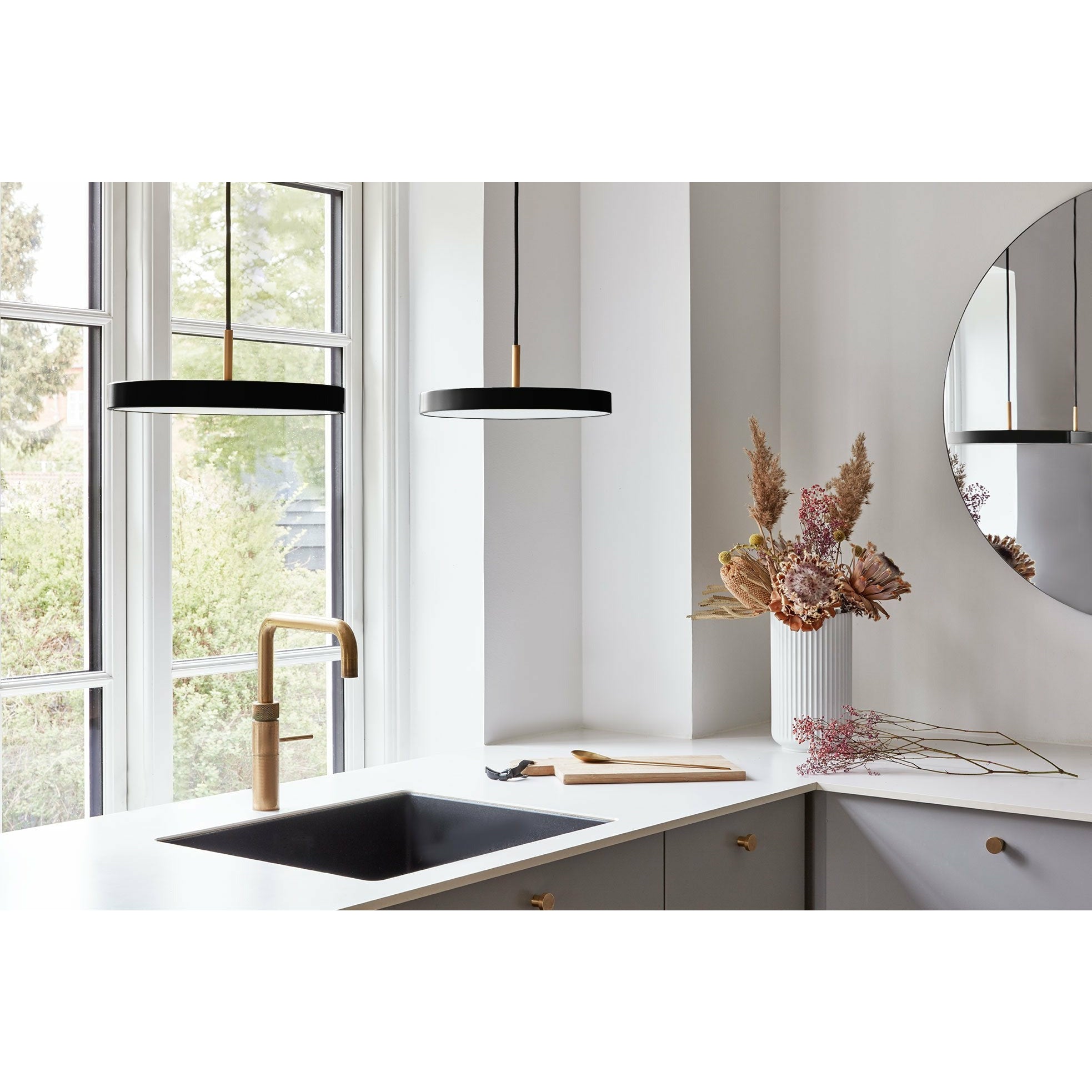 [product_category]-Umage Asteria Mini Led Pendant, Brass/Black-Umage-5710302022222-2222-UMA-1