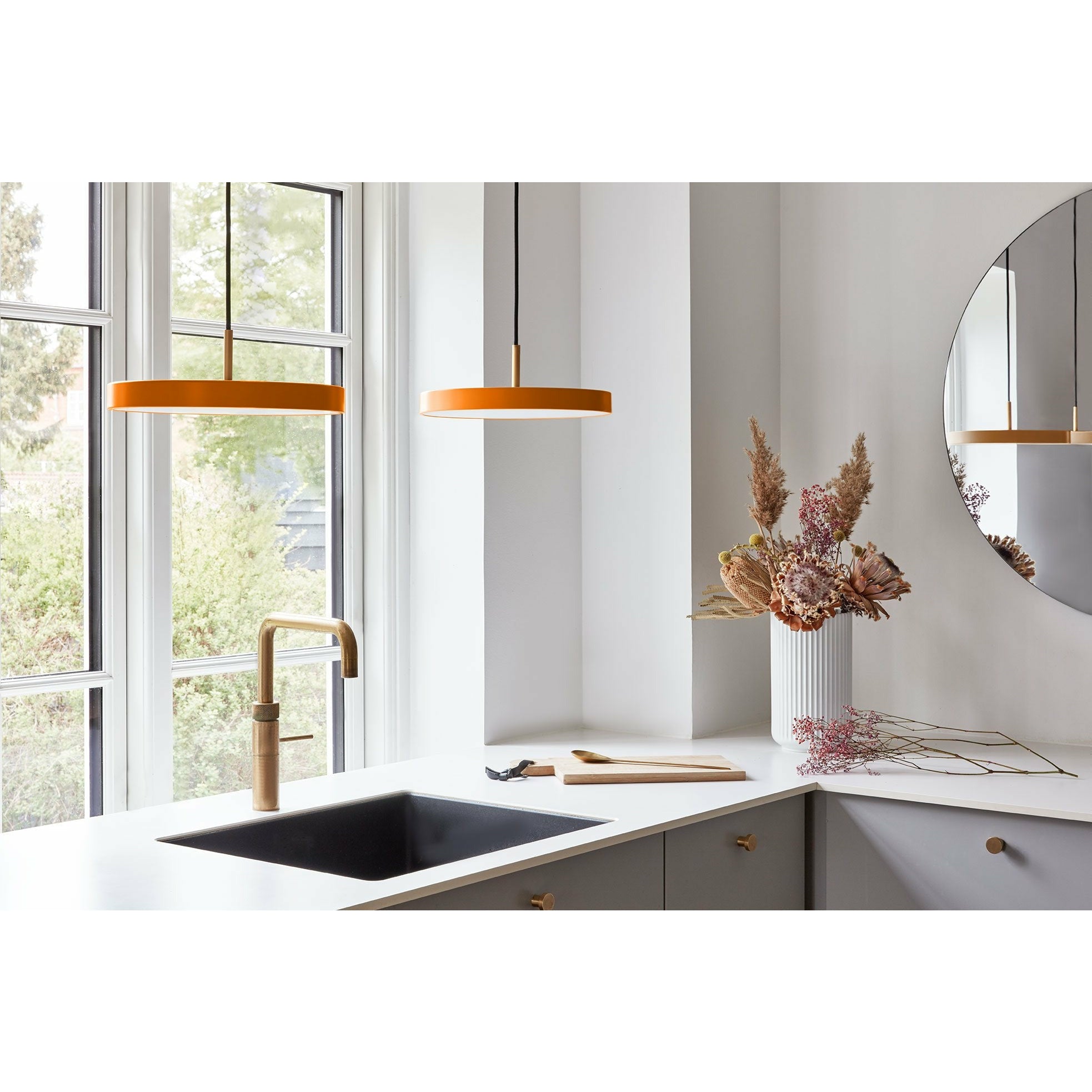 [product_category]-Umage Asteria Mini Led Pendant, Brass/Nuance Orange-Umage-5710302024332-2433-UMA-1