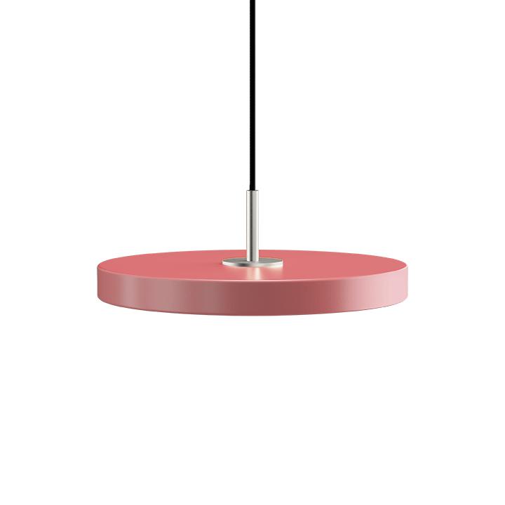 [product_category]-Umage Asteria Mini Led Pendant, Steel/Nuance Rose-Umage-5710302243245-2432 + 4174-UMA-1