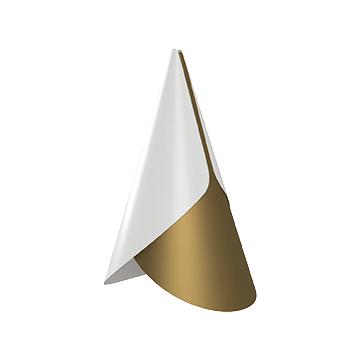 [product_category]-Umage Cornet Lampshade, White And Brass-Umage-5710302021942-2194-UMA-1