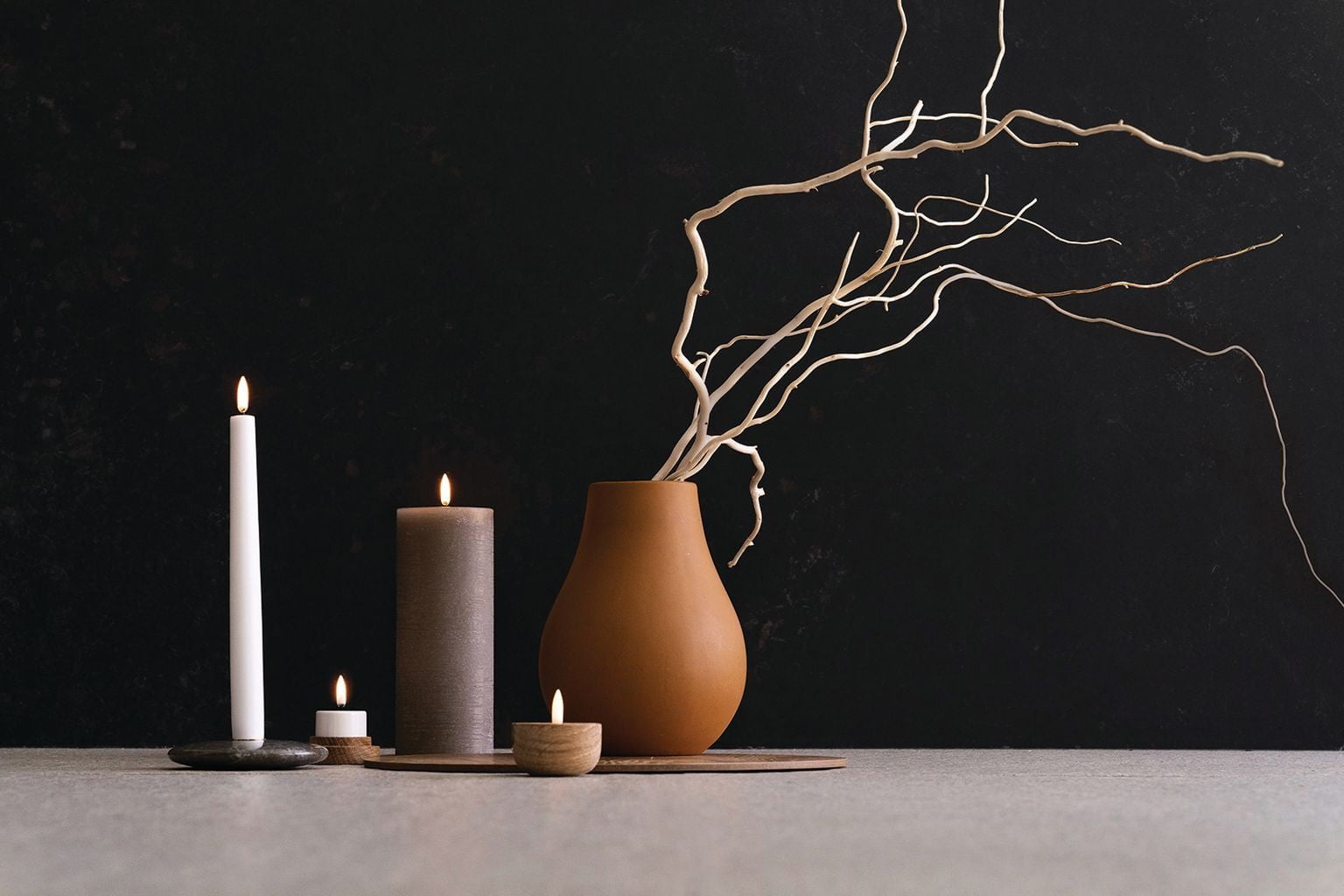 [product_category]-Uyuni Lighting Chamber Candle Holder ø 11,6 Cm, Black-Uyuni Lighting-5708311303210-UL-30321-UYU-2