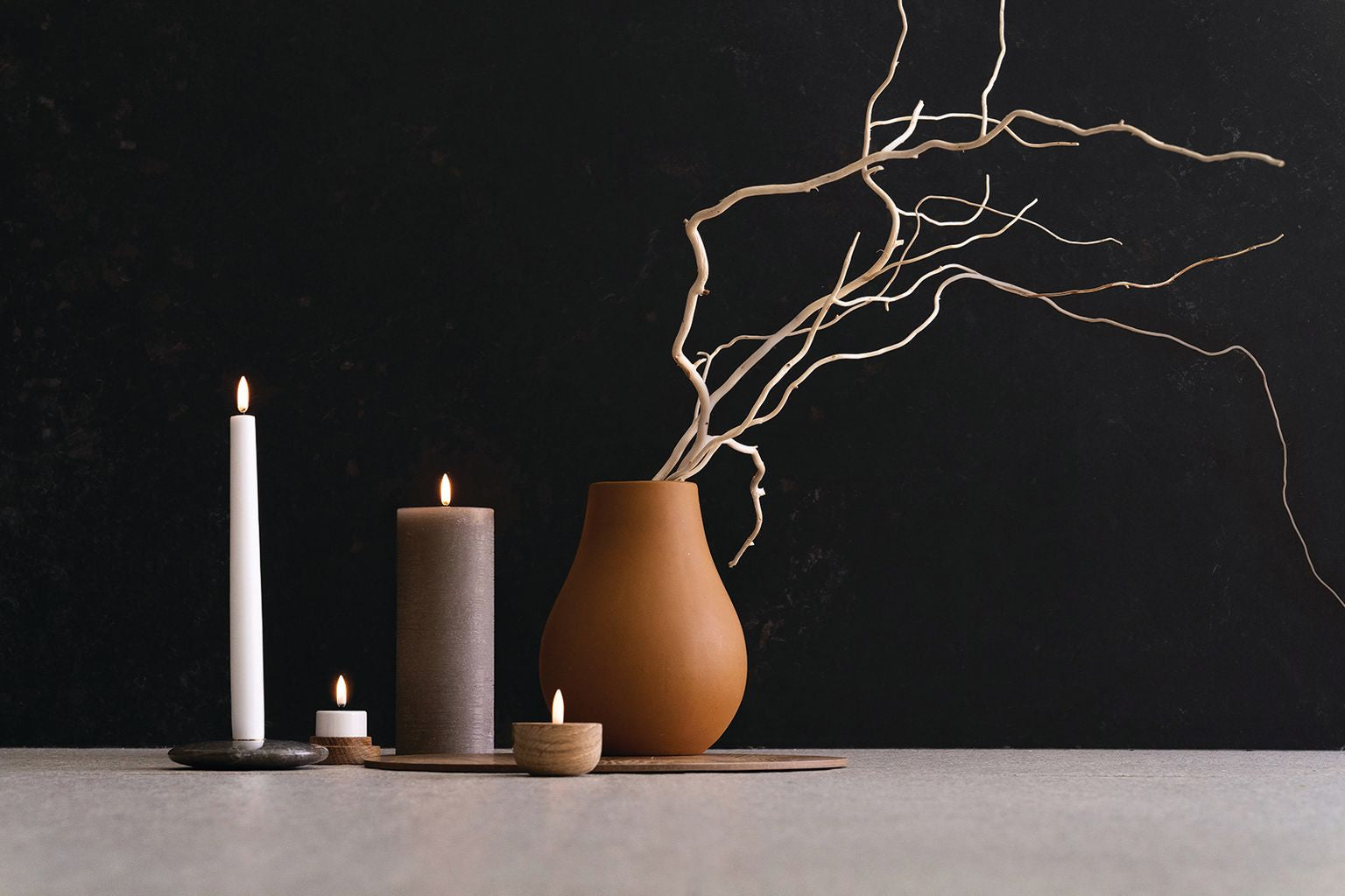 [product_category]-Uyuni Lighting Chamber Candle Holder ø 11,6 Cm, Black/Green-Uyuni Lighting-5708311303227-UL-30322-UYU-2