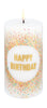 Uyuni Lighting Led Pillar Birthday Candle H 15 Cm, White
