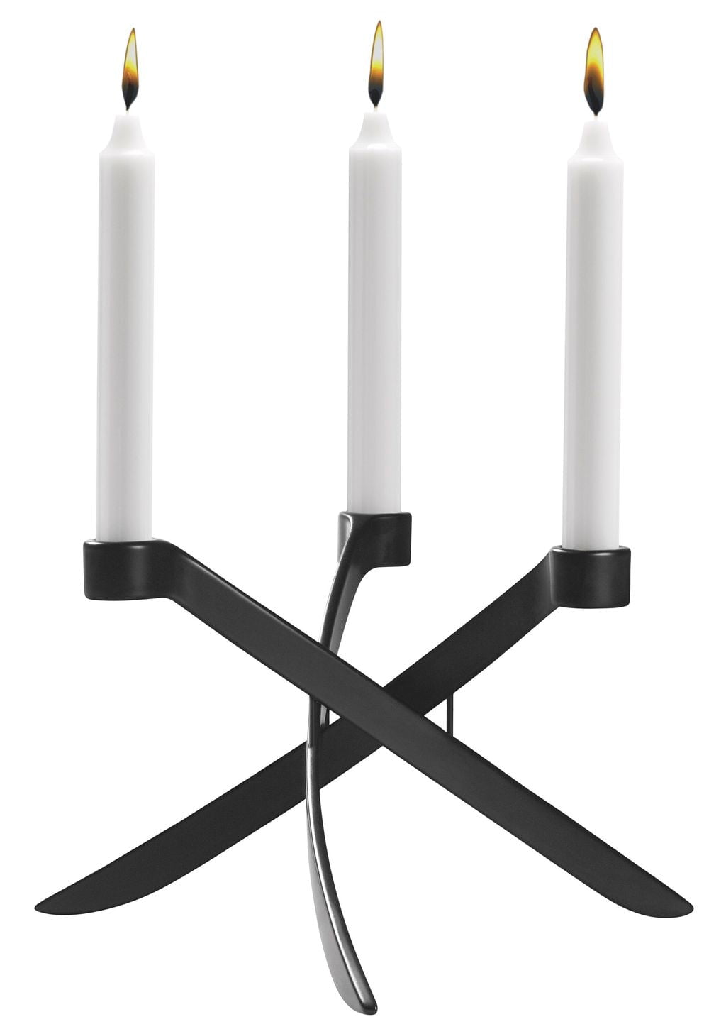 [product_category]-Uyuni Lighting Lightarch Candle Holder 1'arm Mini Taper ø 18 Cm, Matt Black-Uyuni Lighting-5708311302572-UL-30257-UYU-2