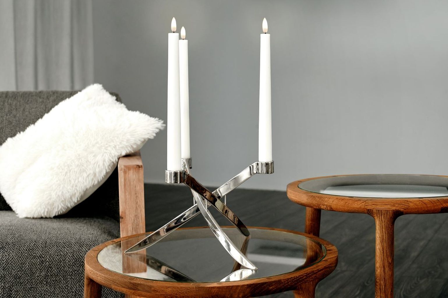 [product_category]-Uyuni Lighting Lightarch Candle Holder 1'arm Mini Taper ø 18 Cm, Matt Black-Uyuni Lighting-5708311302572-UL-30257-UYU-3