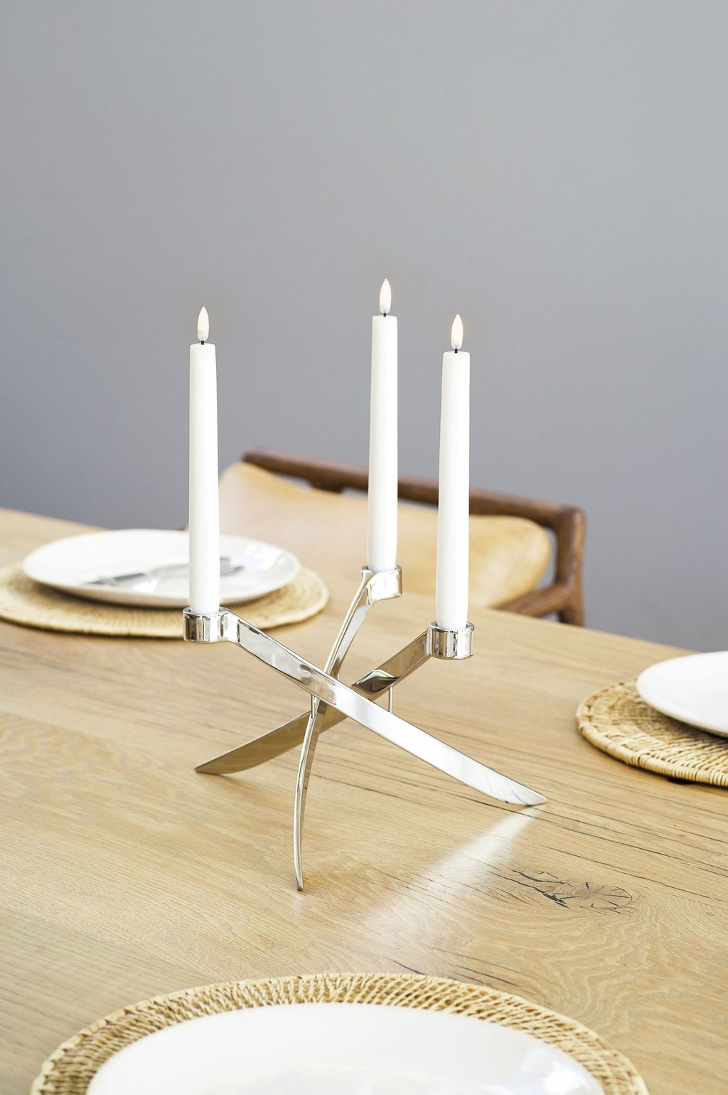 [product_category]-Uyuni Lighting Lightarch Candle Holder 3'arm Mini Taper ø 18 Cm, Matt Black-Uyuni Lighting-5708311302589-UL-30258-UYU-4