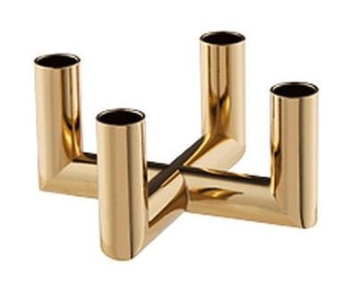 [product_category]-Uyuni Lighting Matrix Candle Holder 4'arm Mini Taper ø 7,5 Cm, Warm Brass-Uyuni Lighting-5708311303340-UL-30334-UYU-1