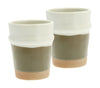 Villa Collection Evig Mug Set Of 2, Cream/Brown
