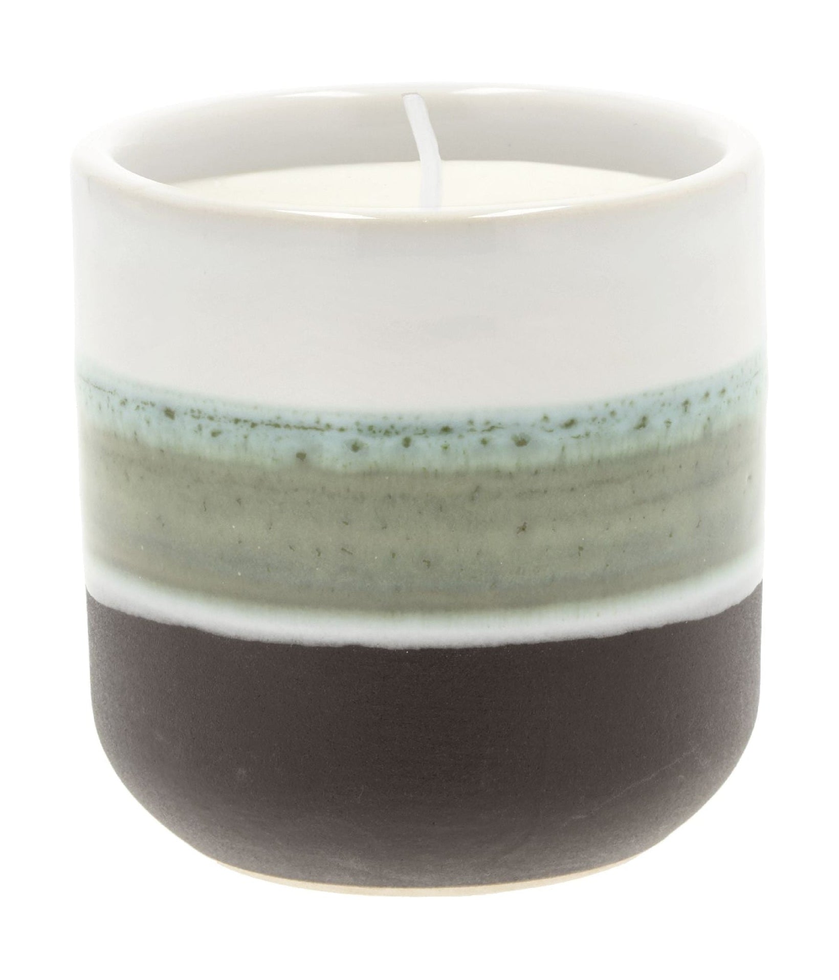 [product_category]-Villa Collection Iris Fragrance Candle ø 7 X 7.3 Cm, White/Green-Villa Collection-5722000313595-31359-VIL-1