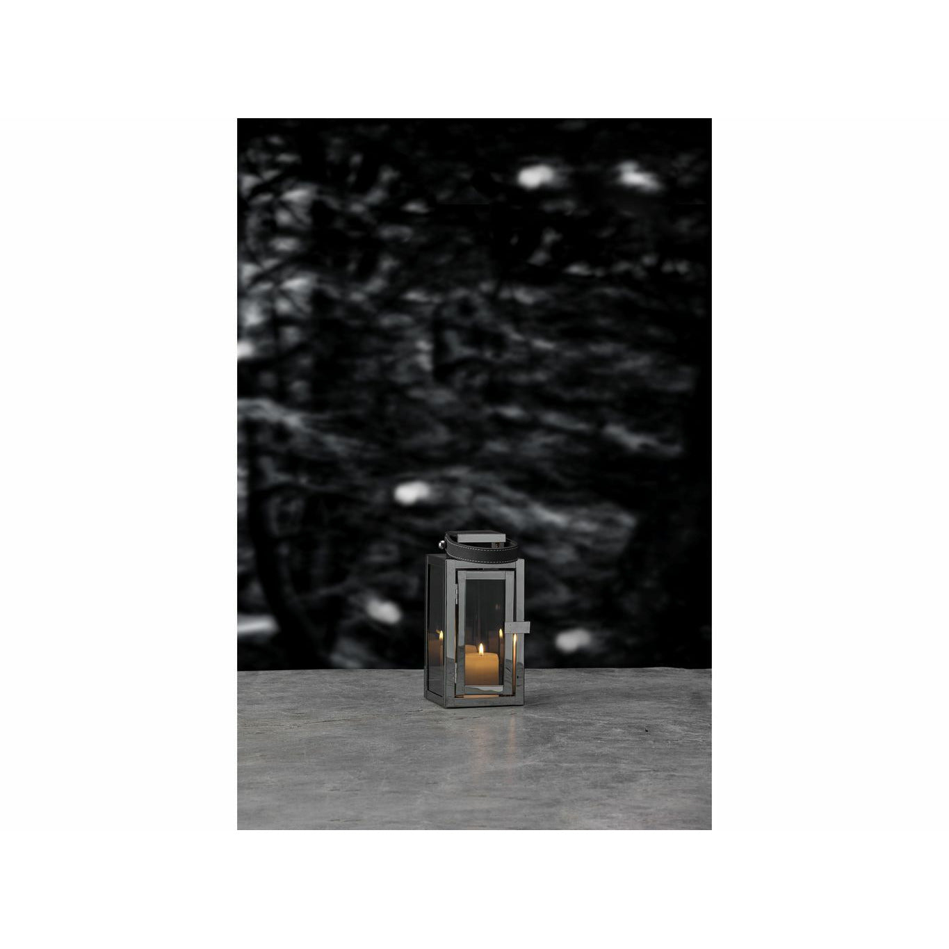 Villa Collection Lantern med stropp 21 cm, titanium