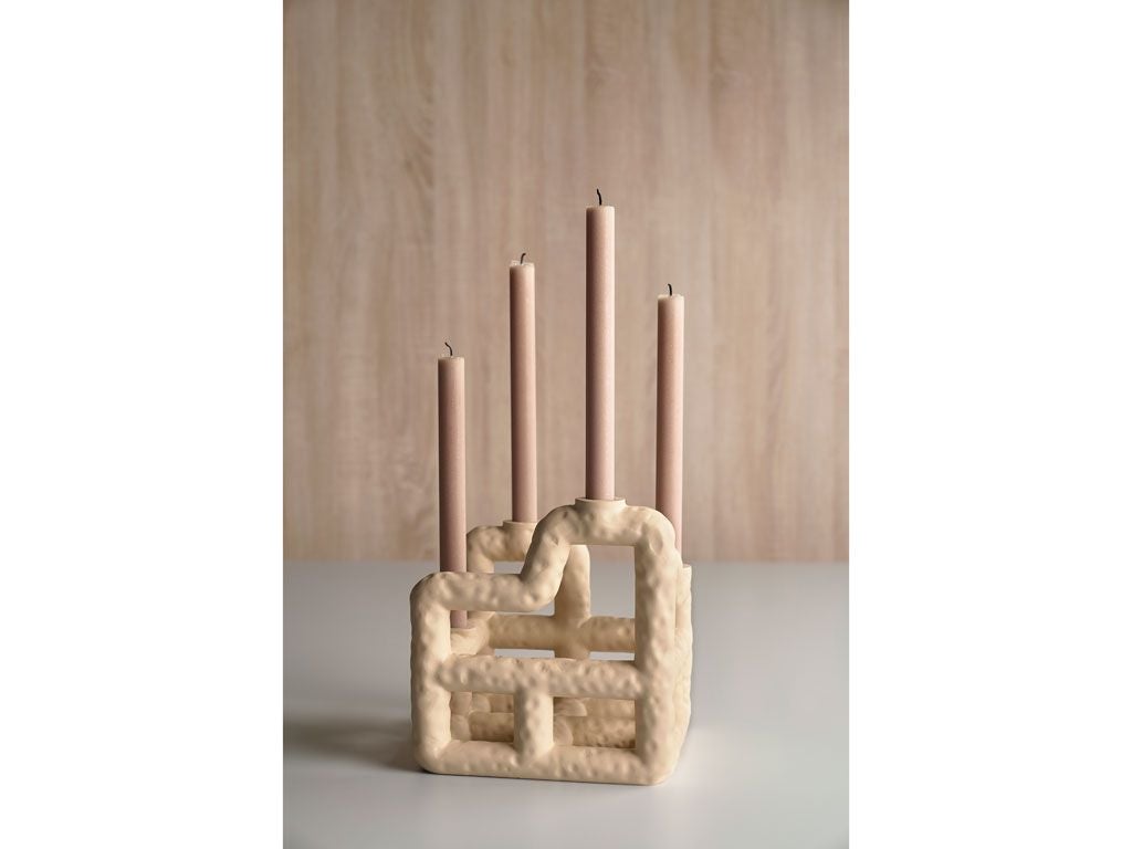 [product_category]-Villa Collection Lyng Candle Holder, Sand-Villa Collection-5722000259756-25975-VIL-9