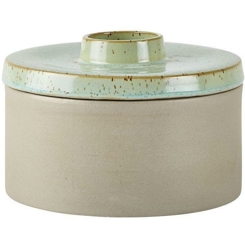 [product_category]-Villa Collection Vase With Lid ø 16.5 Cm, Dust Green-Villa Collection-5708760664856-341195-VIL-1