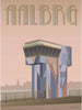  Aalborg Limfjord Bridge Poster 15 X21 Cm