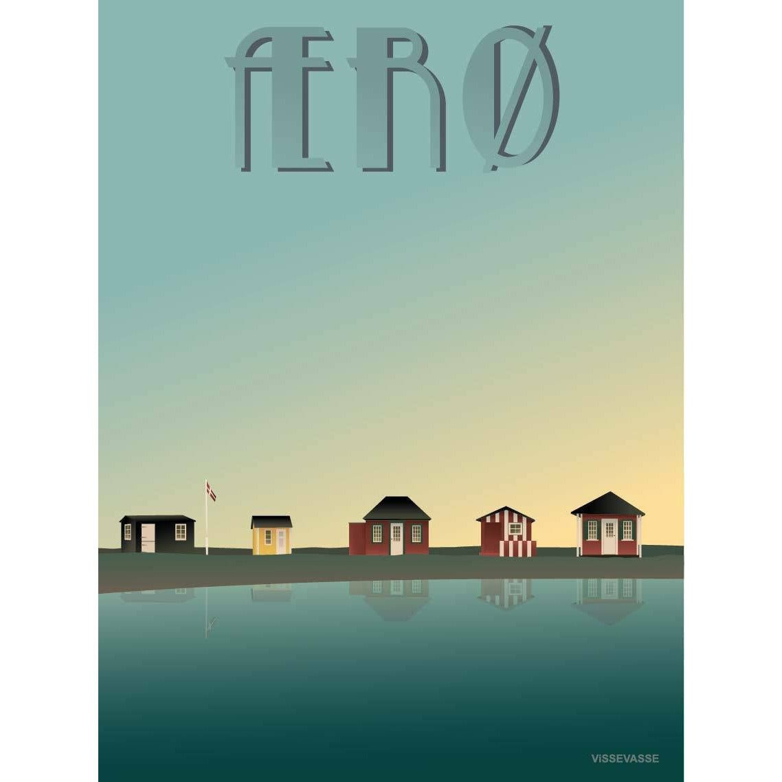 [product_category]-Vissevasse ærø Beach Huts Poster, 70 X100 Cm-Vissevasse-5713138530244-F-2015-302-XL-VIS-1