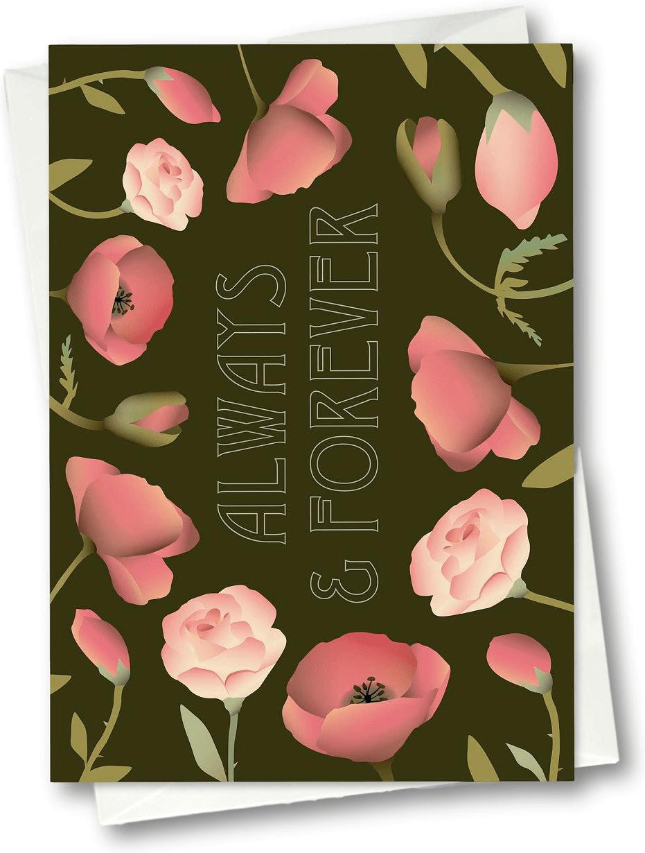 [product_category]-Vissevasse Always & Forever Flower Bouquet Greeting Card, 10,5x15cm-Vissevasse-5713138715405-F-2017-154-XS-VIS-1