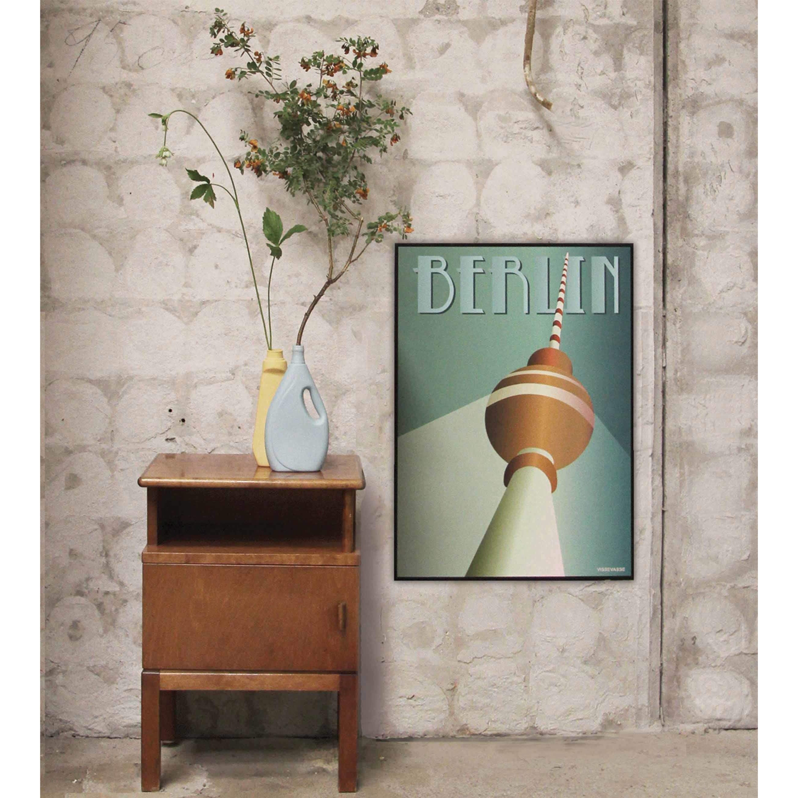 Vissevasse Berlin Tv Tower Poster, 15 X21 Cm