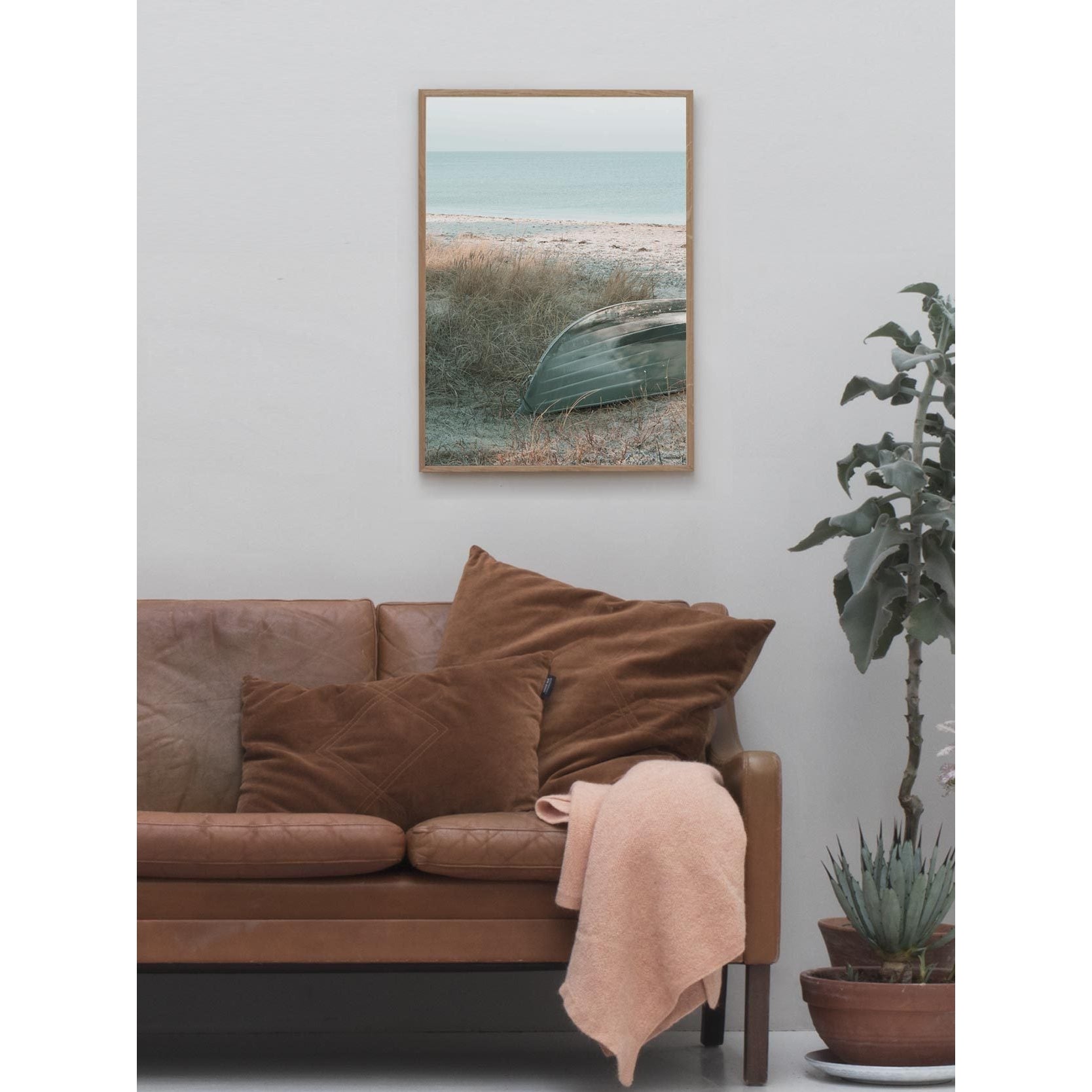 Vissevasse Boat On The Shore Poster, 50x70cm
