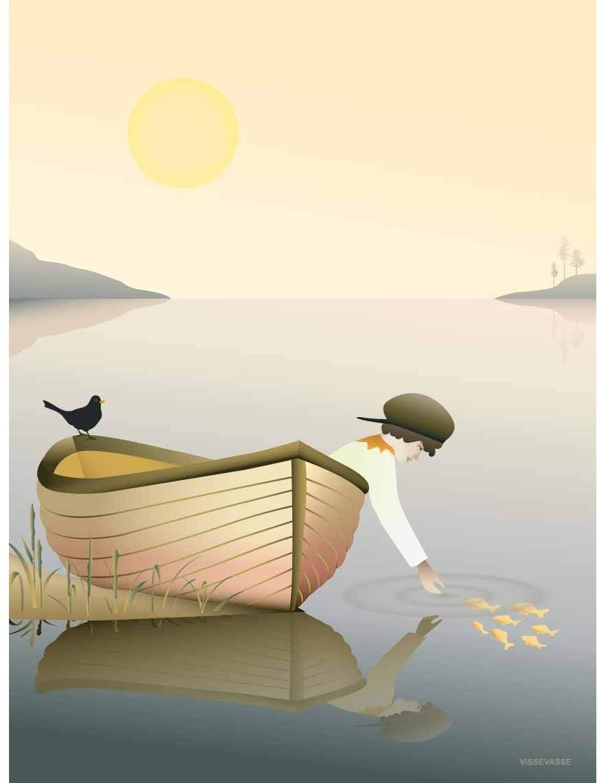 [product_category]-Vissevasse Boy In A Boat Poster, 15 X21 Cm-Vissevasse-5713138724018-F-2017-240-S-VIS-1