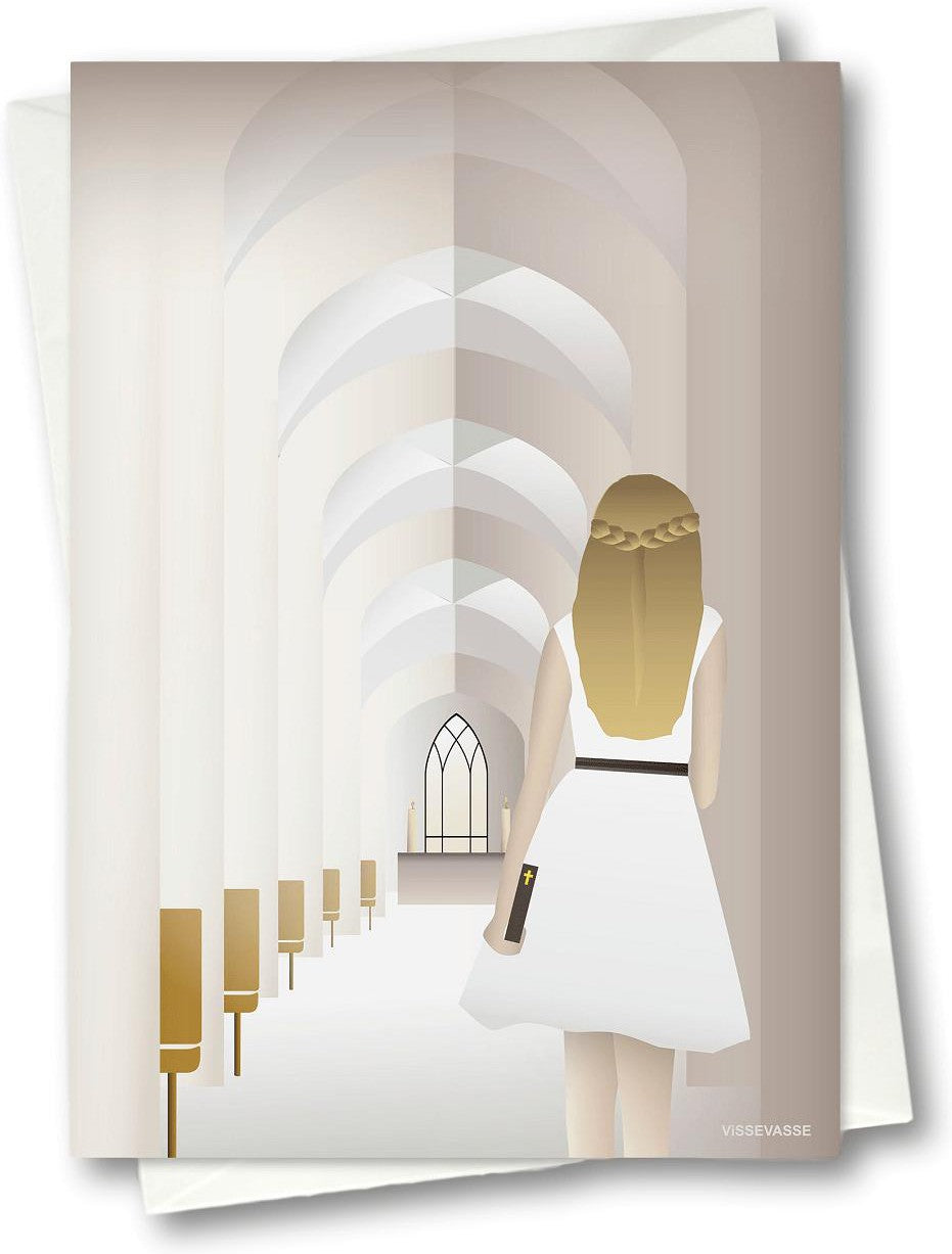 [product_category]-Vissevasse Confirmation Greeting Card 10.5 X15 Cm, Girl-Vissevasse-5713138612001-F-2016-120-XS-VIS-1