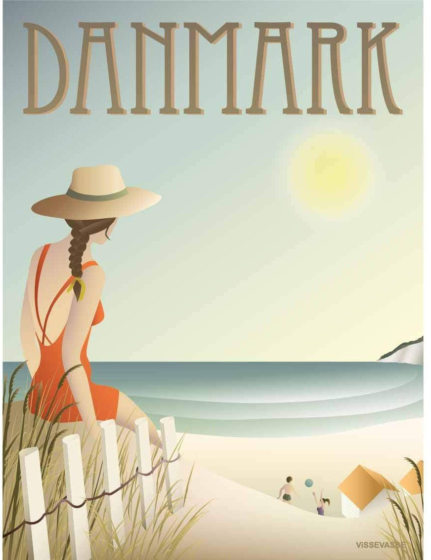 [product_category]-Vissevasse Denmark Beach Poster, 15 X21 Cm-Vissevasse-5713138805212-F-2018-052-S-VIS-1