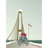 Vissevasse Driving Home For Christmas Poster, 50 X70 Cm