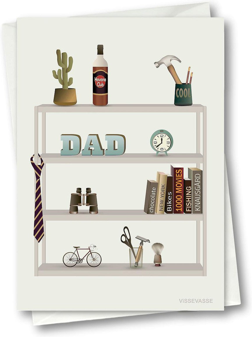 [product_category]-Vissevasse Father's Favorites Greeting Card, 10.5 X15 Cm-Vissevasse-5713138722007-F-2017-220-XS-VIS-1