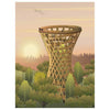  Forest Tower Poster 50 X 70 Cm