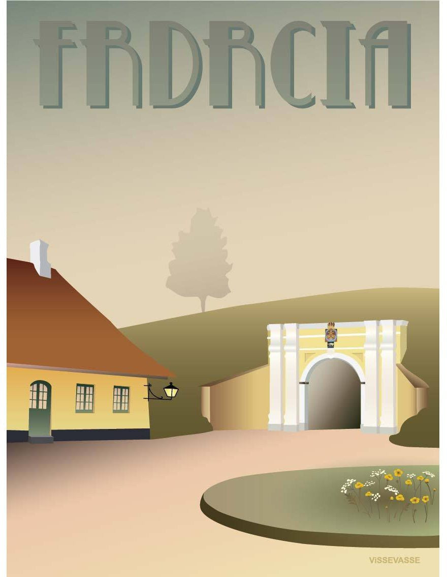 [product_category]-Vissevasse Fredericia 'Byporten' Poster, 15 X21 Cm-Vissevasse-5713138719915-F-2017-199-S-VIS-1