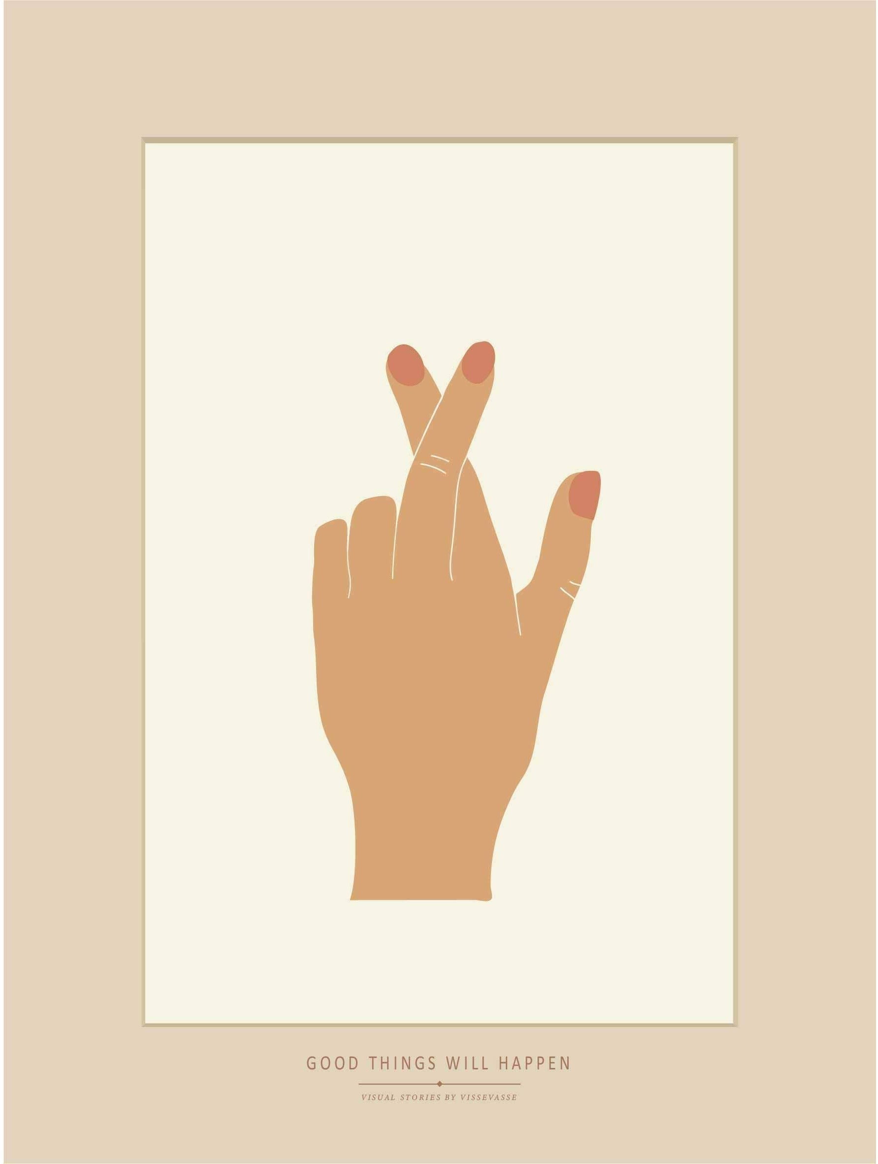 [product_category]-Vissevasse Good Things Will Happen Poster, 30 X40 Cm-Vissevasse-5713138905929-F-2019-059-M-VIS-1