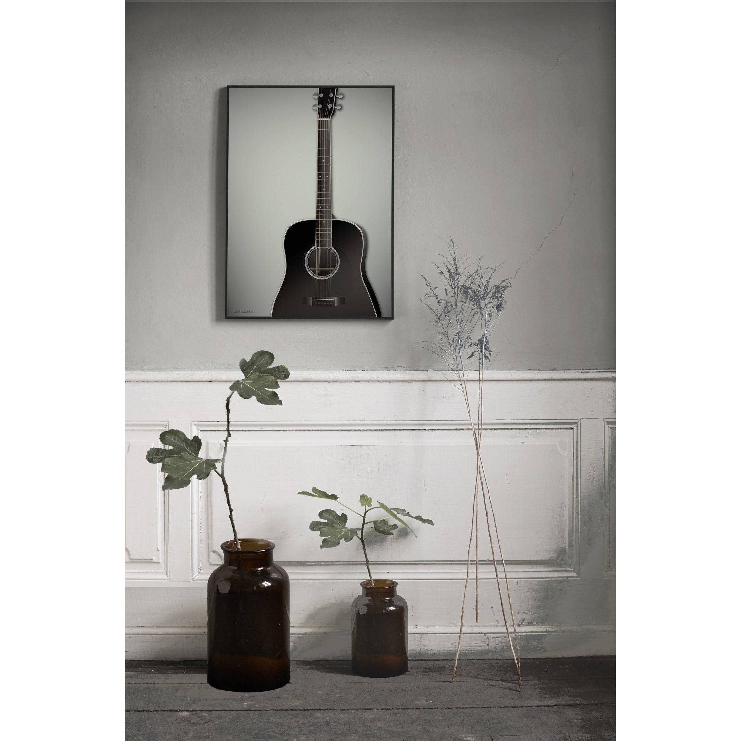Vissevasse Guitar Poster, 15 X21 Cm