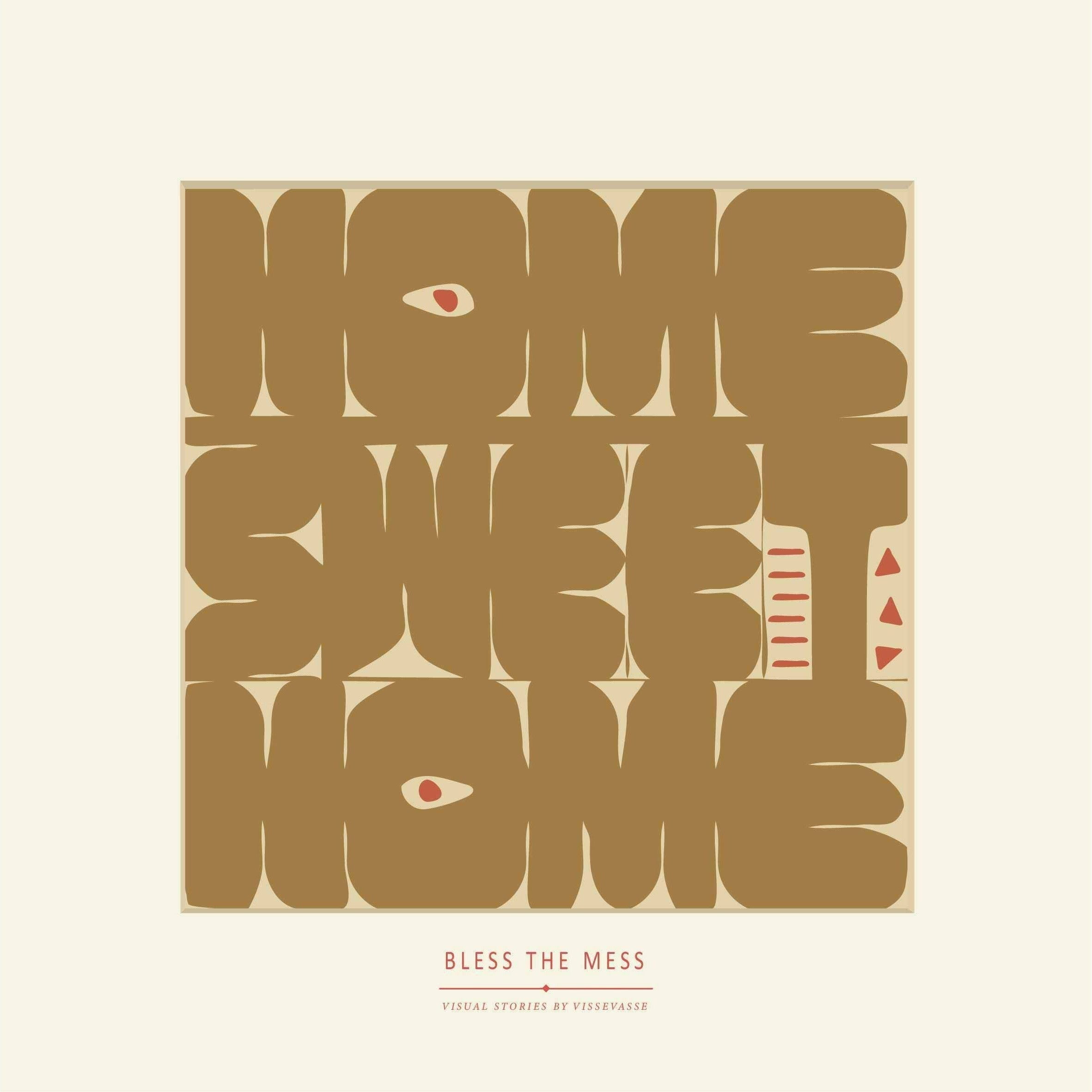 [product_category]-Vissevasse Home Sweet Home Poster, 50x50 Cm-Vissevasse-5713138906438-F-2019-064-SL-VIS-1