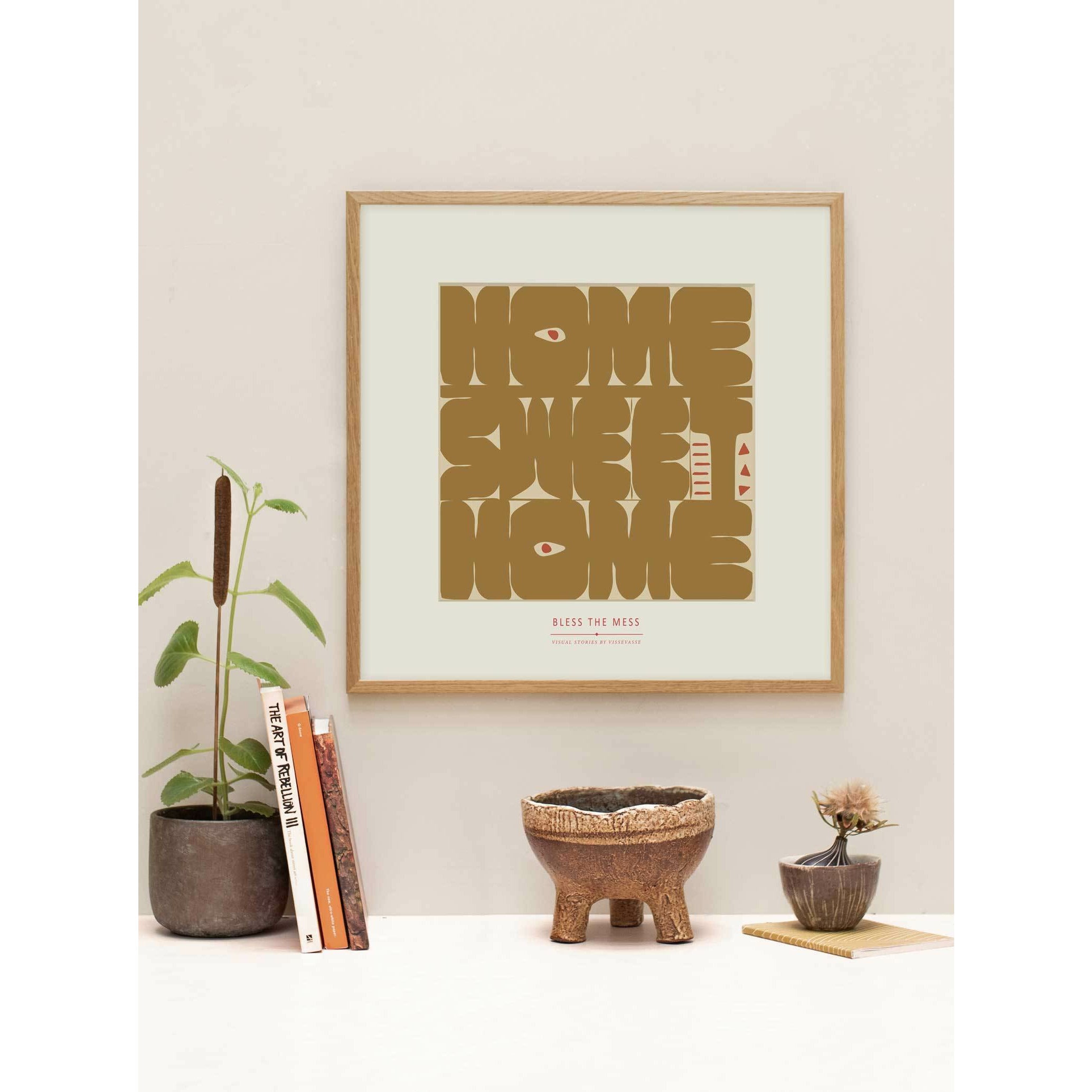 [product_category]-Vissevasse Home Sweet Home Poster, 50x50 Cm-Vissevasse-5713138906438-F-2019-064-SL-VIS-2