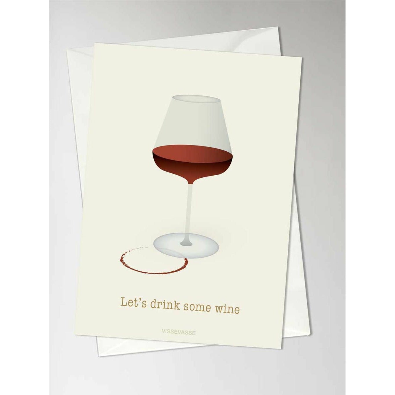[product_category]-Vissevasse Let's Drink Some Wine Greeting Card-Vissevasse-5713138101109-F-2021-011-XS-VIS-1