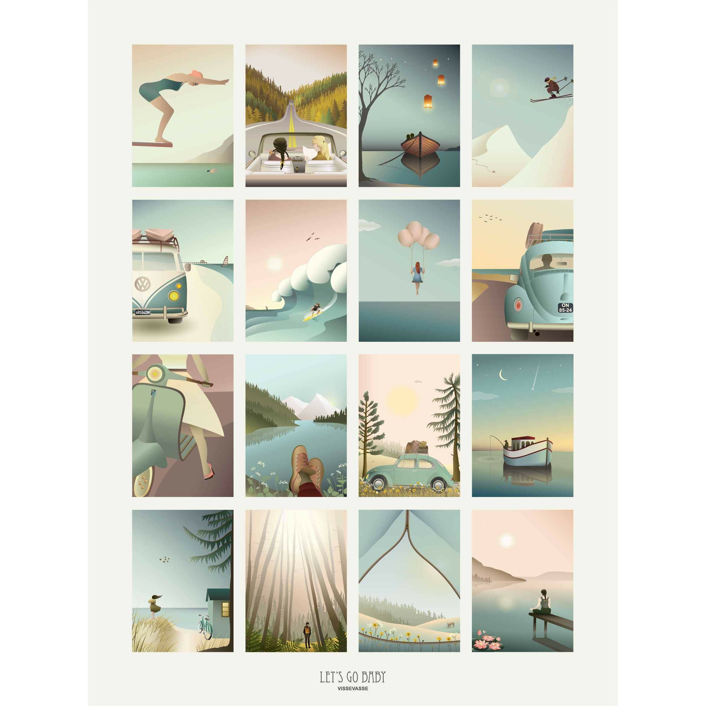 [product_category]-Vissevasse Let´S Go Baby Poster, 30 X40 Cm-Vissevasse-5713138906124-F-2019-061-M-VIS-1