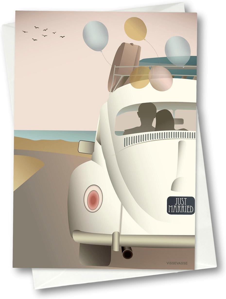 [product_category]-Vissevasse Newly Married Greeting Card, 10.5 X15 Cm-Vissevasse-5713138606307-F-2016-063-XS-VIs-1