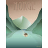 Vissevasse Norway Fjord Poster, 50 X70 Cm