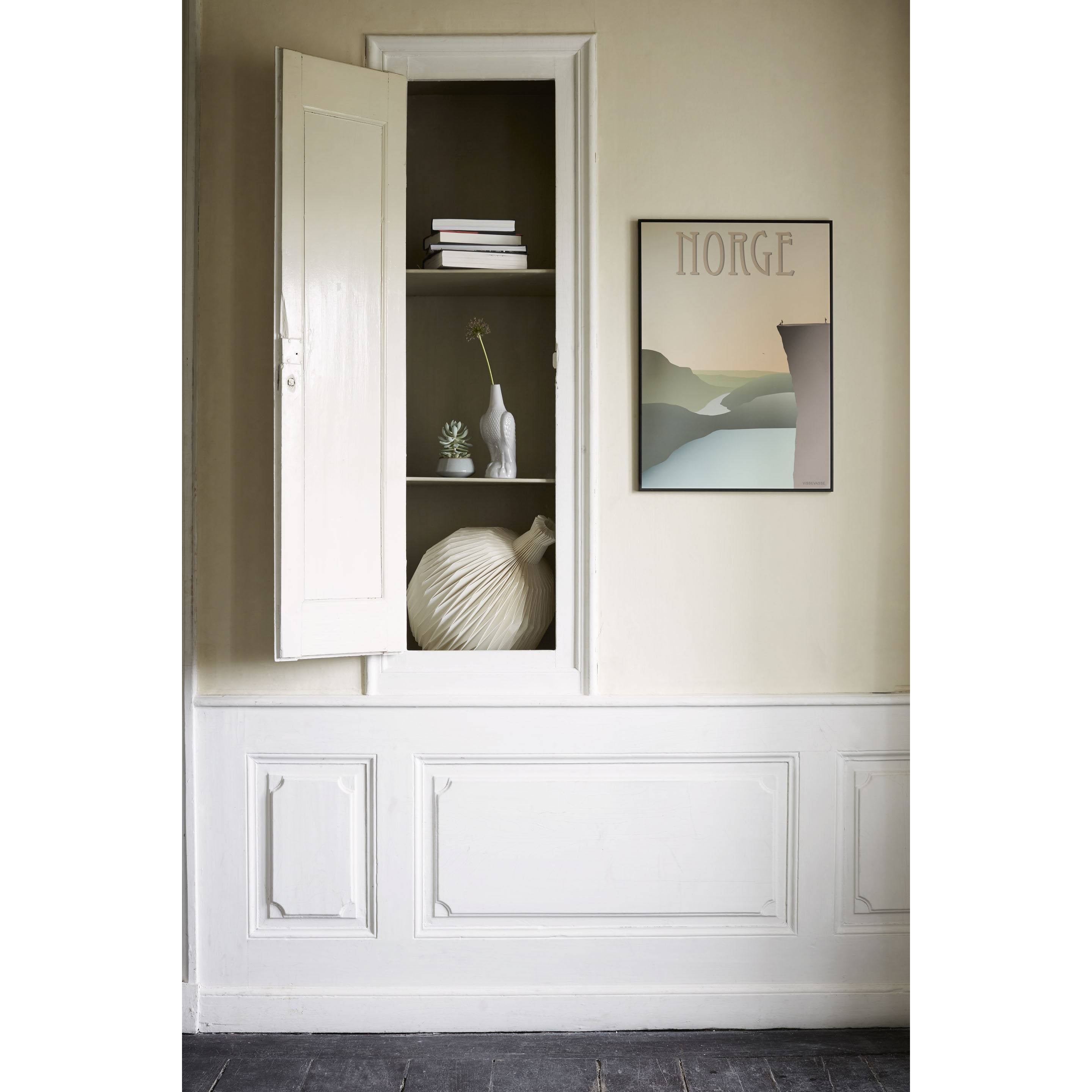 Vissevasse Norge Pulpit Rock -plakat, 15 x21 cm